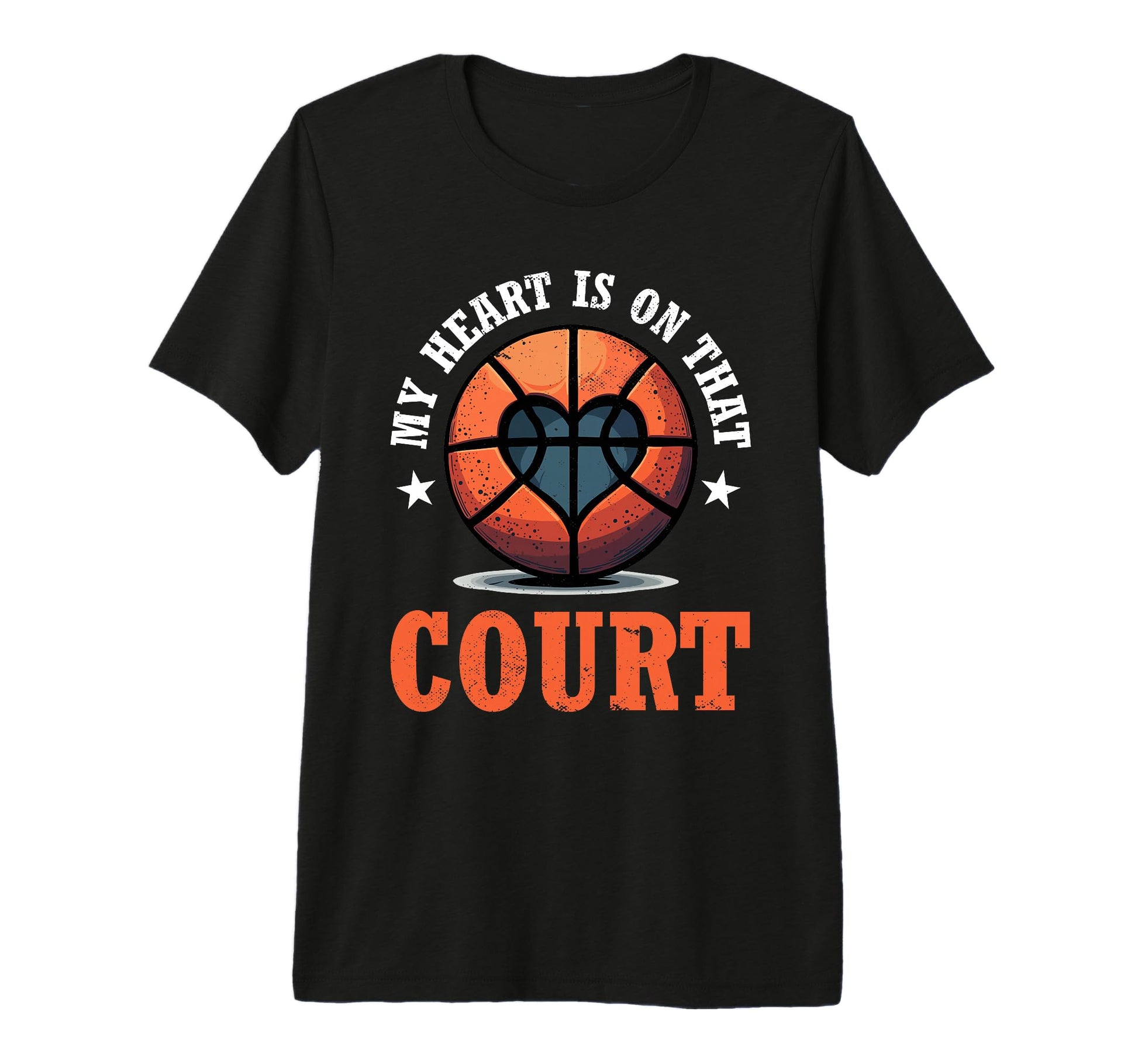 Fathers Day Basketball Dad Game Day Tri T-Shirt - Graphic Print Unisex - T-Shirt, Sweatshirt, Hoodie