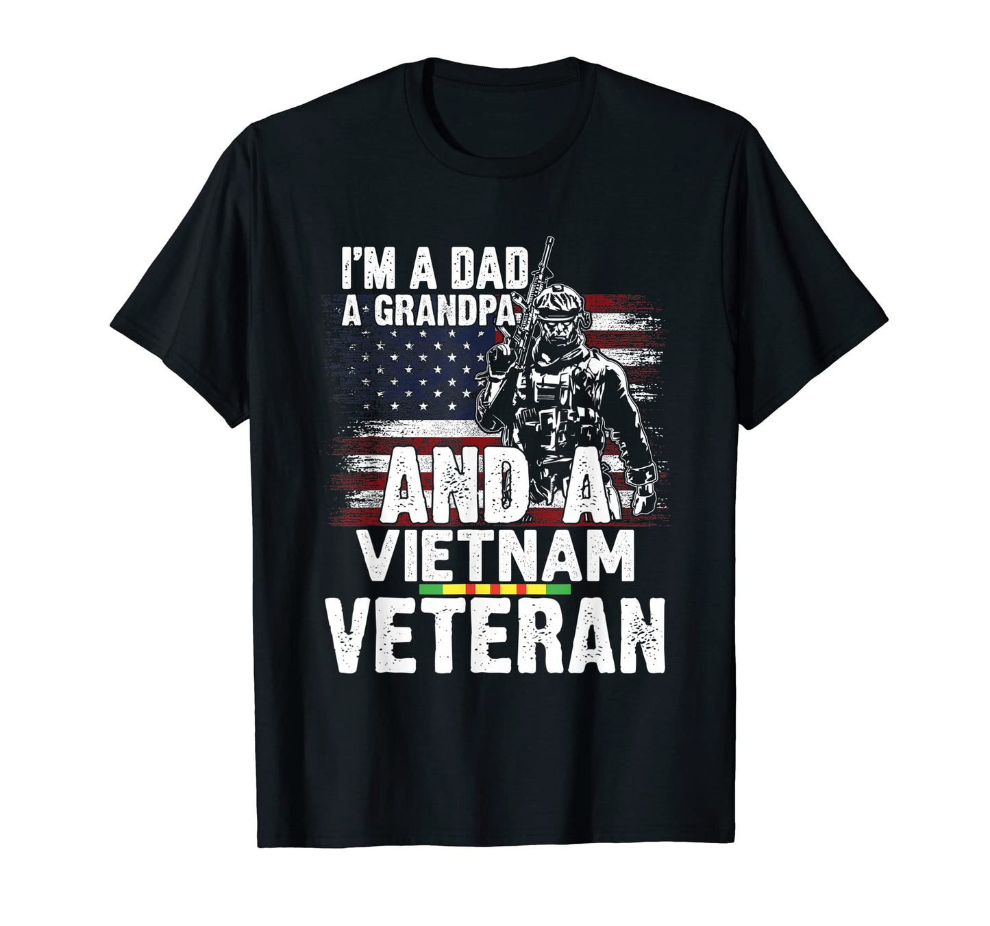 Mens Dad Grandpa Vietnam Veteran T-Shirt - Custom Art Print for Adults - T-Shirt, Sweatshirt, Hoodie