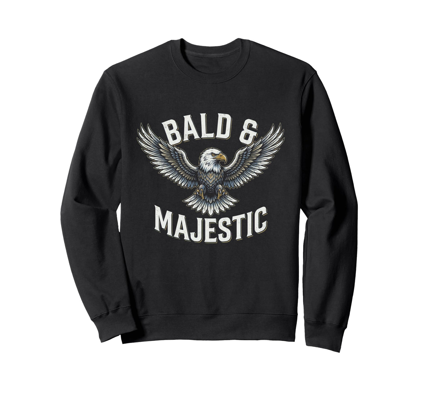 Bald Majestic Sexy Bald Guy Funny Dad Sweatshirt - Minimalist Print Unisex - T-Shirt, Sweatshirt, Hoodie