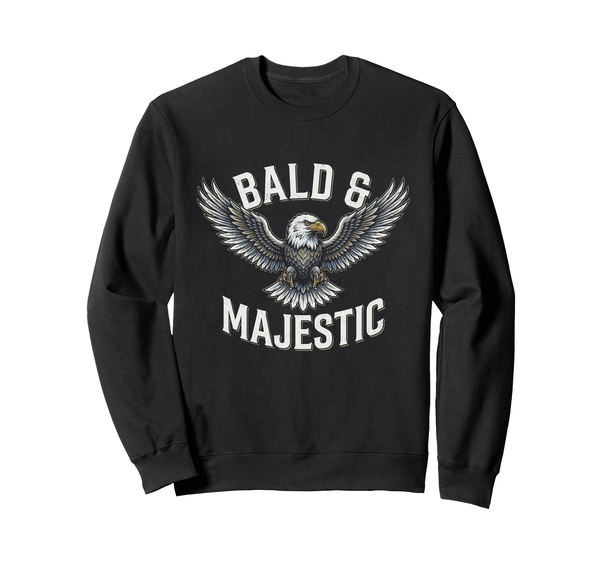 Bald Majestic Sexy Bald Guy Funny Dad Sweatshirt - Minimalist Print Unisex - T-Shirt, Sweatshirt, Hoodie
