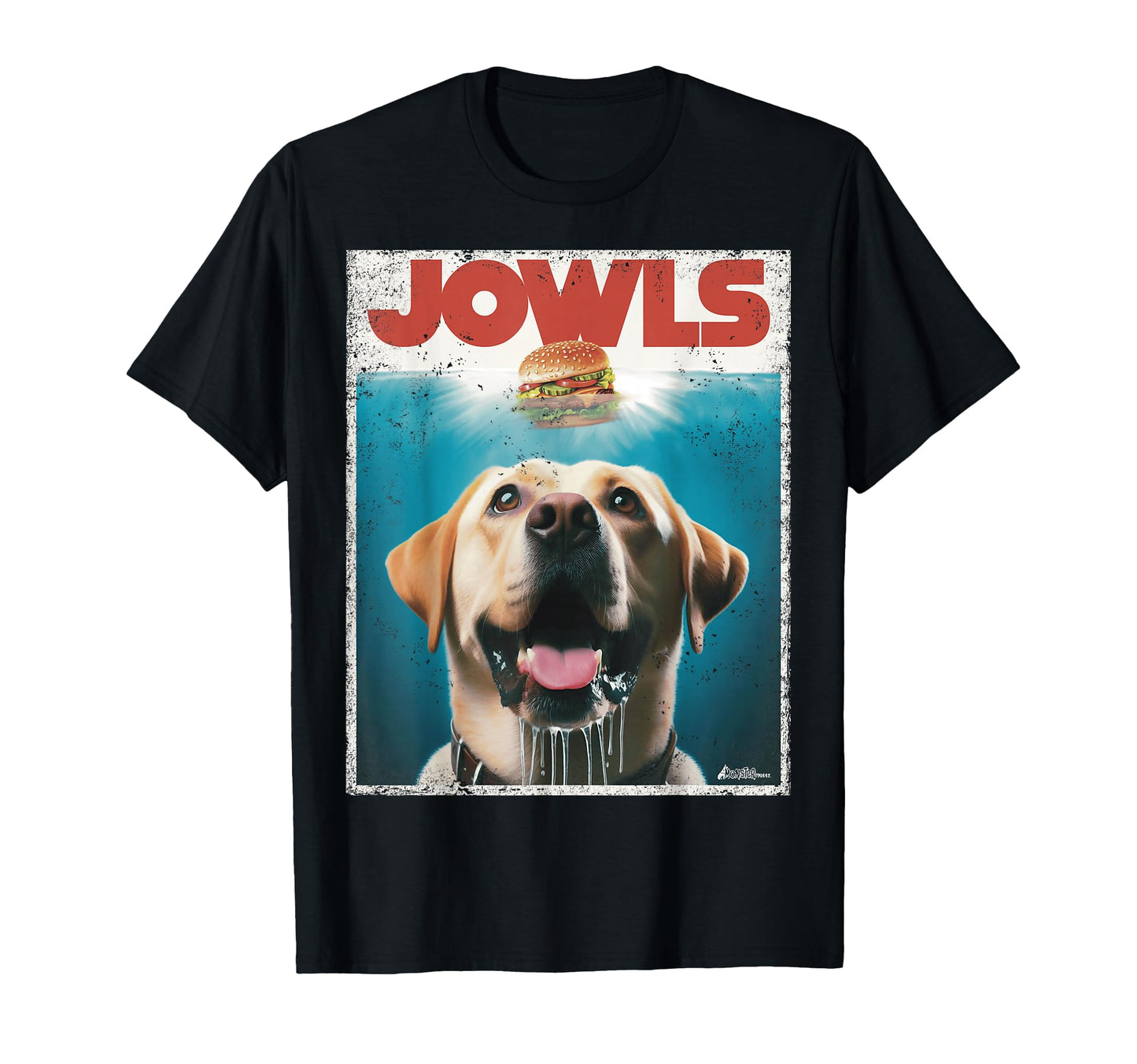 Funny Yellow Lab Jowls Labrador T-Shirt - Aesthetic Graphic Unisex - T-Shirt, Sweatshirt, Hoodie