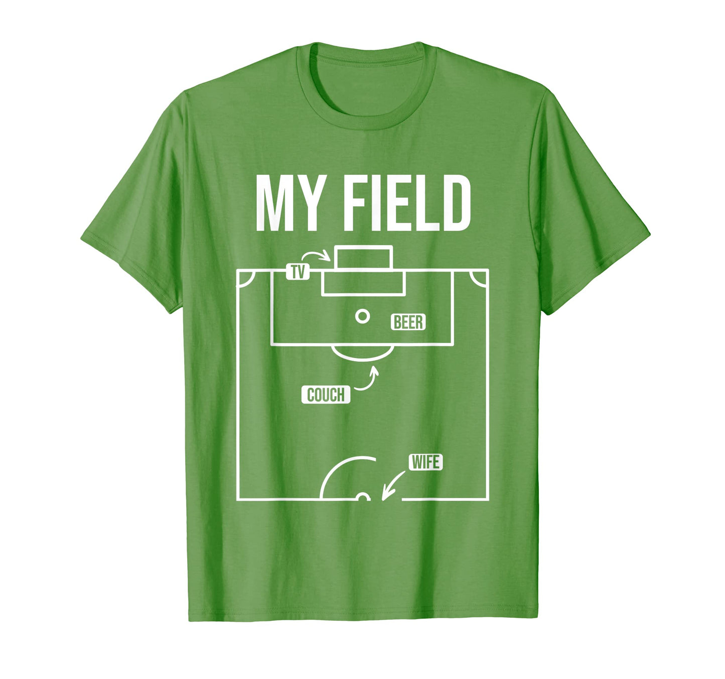 Mens Soccer Tv Soccer Pitch Soccer Field T-Shirt - Novelty Apparel Unisex - T-Shirt, Sweatshirt, Hoodie