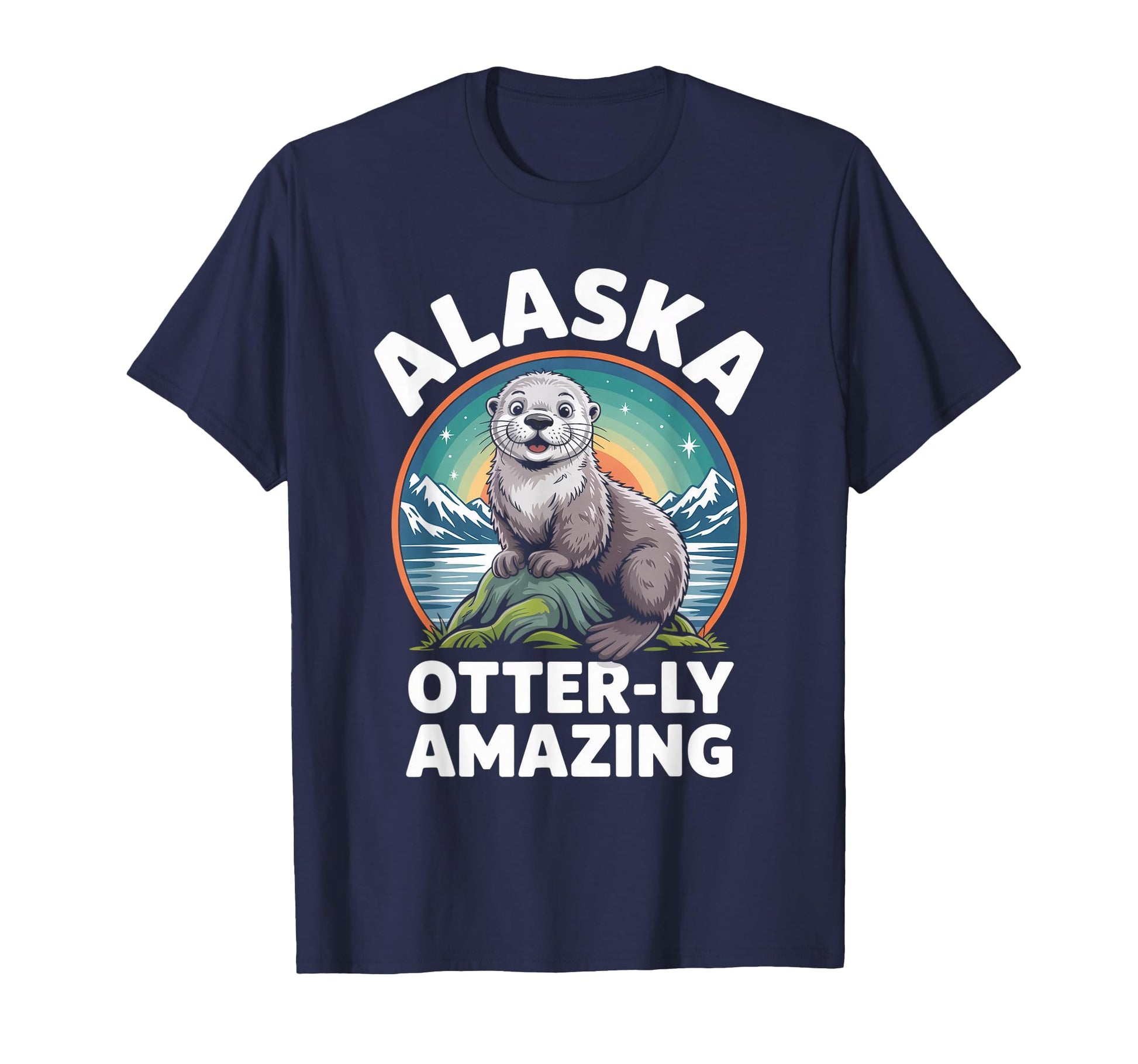 Alaska Otterly Amazing Funny T-Shirt - Fun Novelty Design for Adults - T-Shirt, Sweatshirt, Hoodie