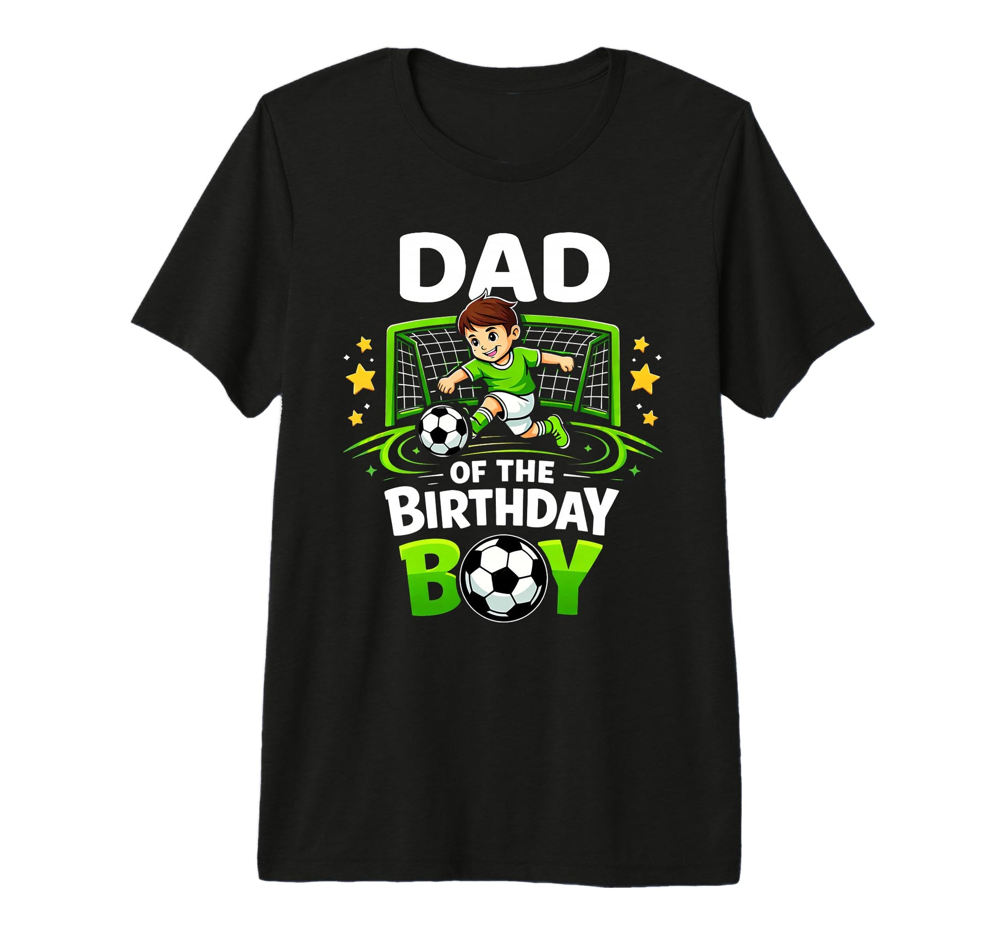 Dad Birthday Soccer Player Funny T-Shirt - Custom Art Print Men Women - T-Shirt, Sweatshirt, Hoodie