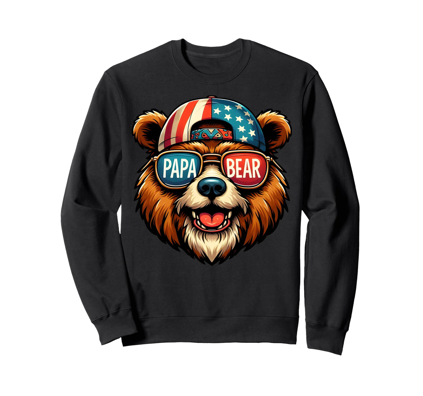 Papa Bear Gifts Funny Birthday Sweatshirt - Aesthetic Graphic for Adults - T-Shirt, Sweatshirt, Hoodie