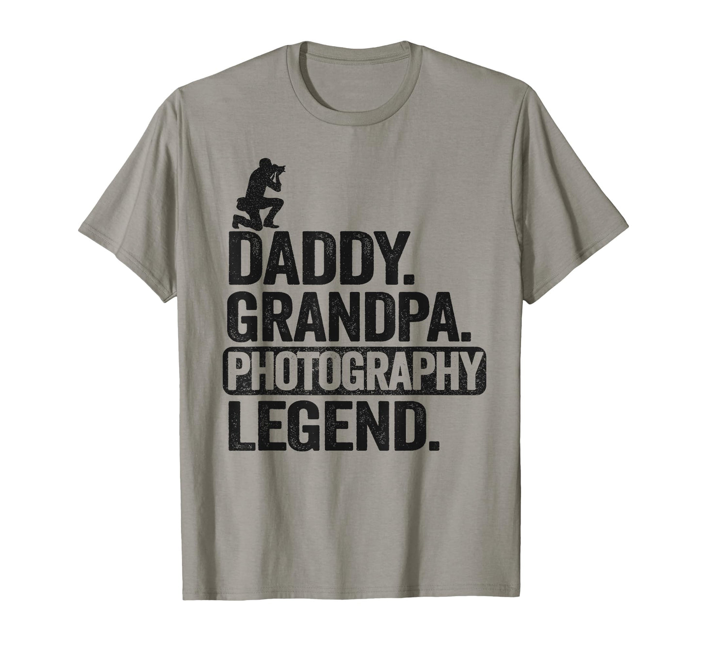 Daddy Grandpa Photography Legend Dad T-Shirt - Minimalist Print Unisex - T-Shirt, Sweatshirt, Hoodie