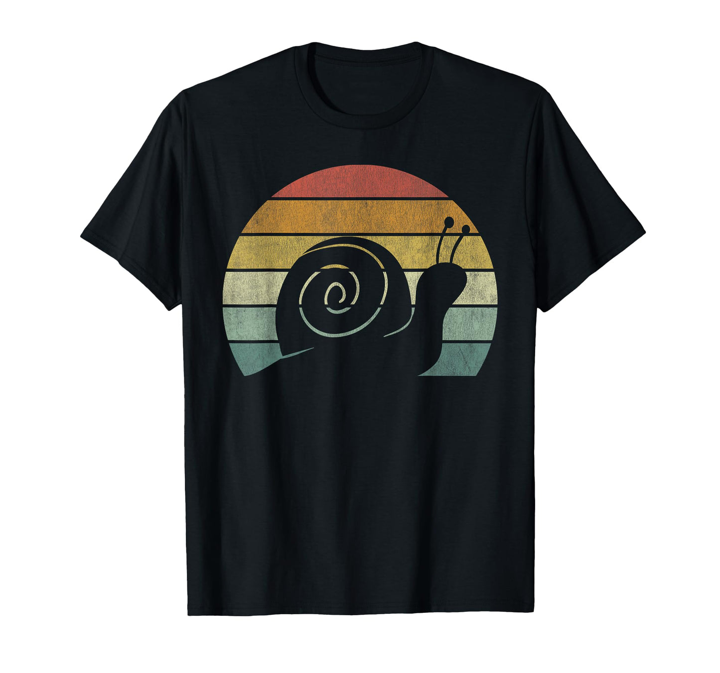 Sunset Snail Sluggish Funny Snail T-Shirt - Minimalist Print Unisex - T-Shirt, Sweatshirt, Hoodie