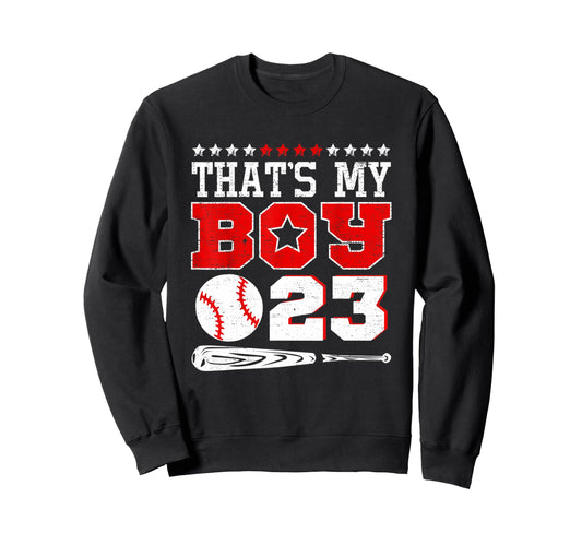 23 Thats My Baseball Number Sweatshirt - Fun Novelty Design for Adults - T-Shirt, Sweatshirt, Hoodie