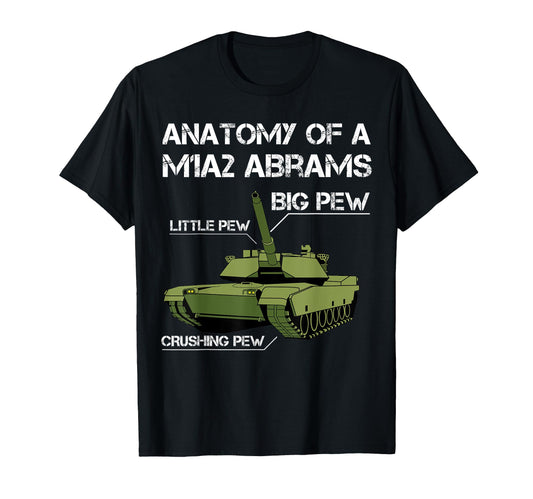 Anatomy M1A2 Tank Funny Tank Dad Tank T-Shirt - Minimalist Print Unisex - T-Shirt, Sweatshirt, Hoodie