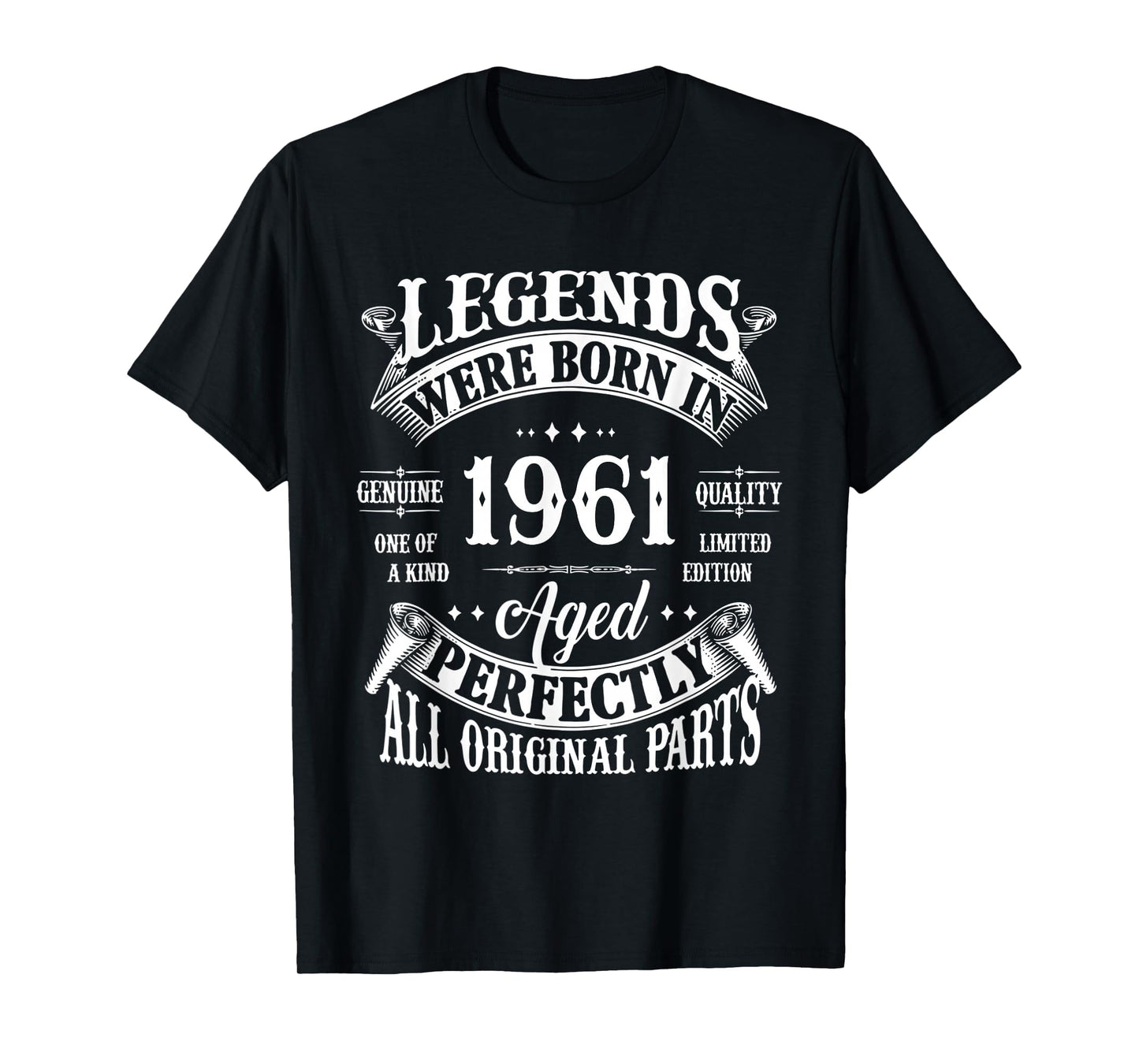 65Th Birthday Born 1961 65 Years Old B Day T-Shirt - Unique Graphic Unisex - T-Shirt, Sweatshirt, Hoodie