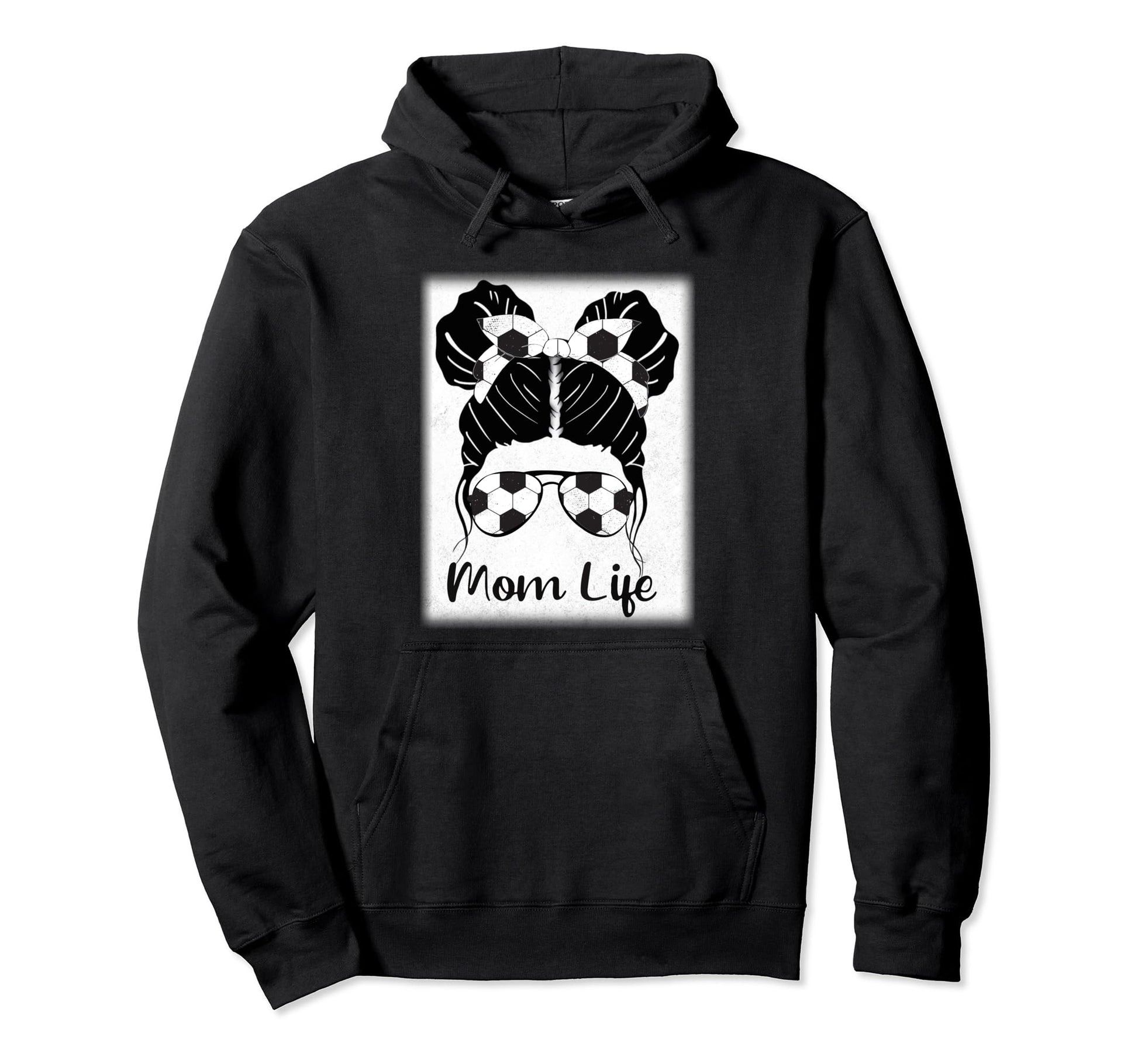 Soccer Mom Funny Soccer Ball Hoodie - Casual Everyday Wear for Adults - T-Shirt, Sweatshirt, Hoodie