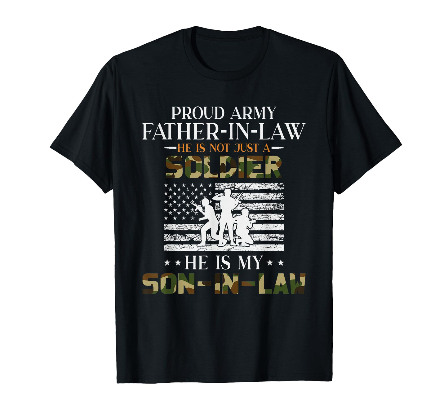 Proud Army Father Law Son Law T-Shirt - Aesthetic Graphic for Adults - T-Shirt, Sweatshirt, Hoodie