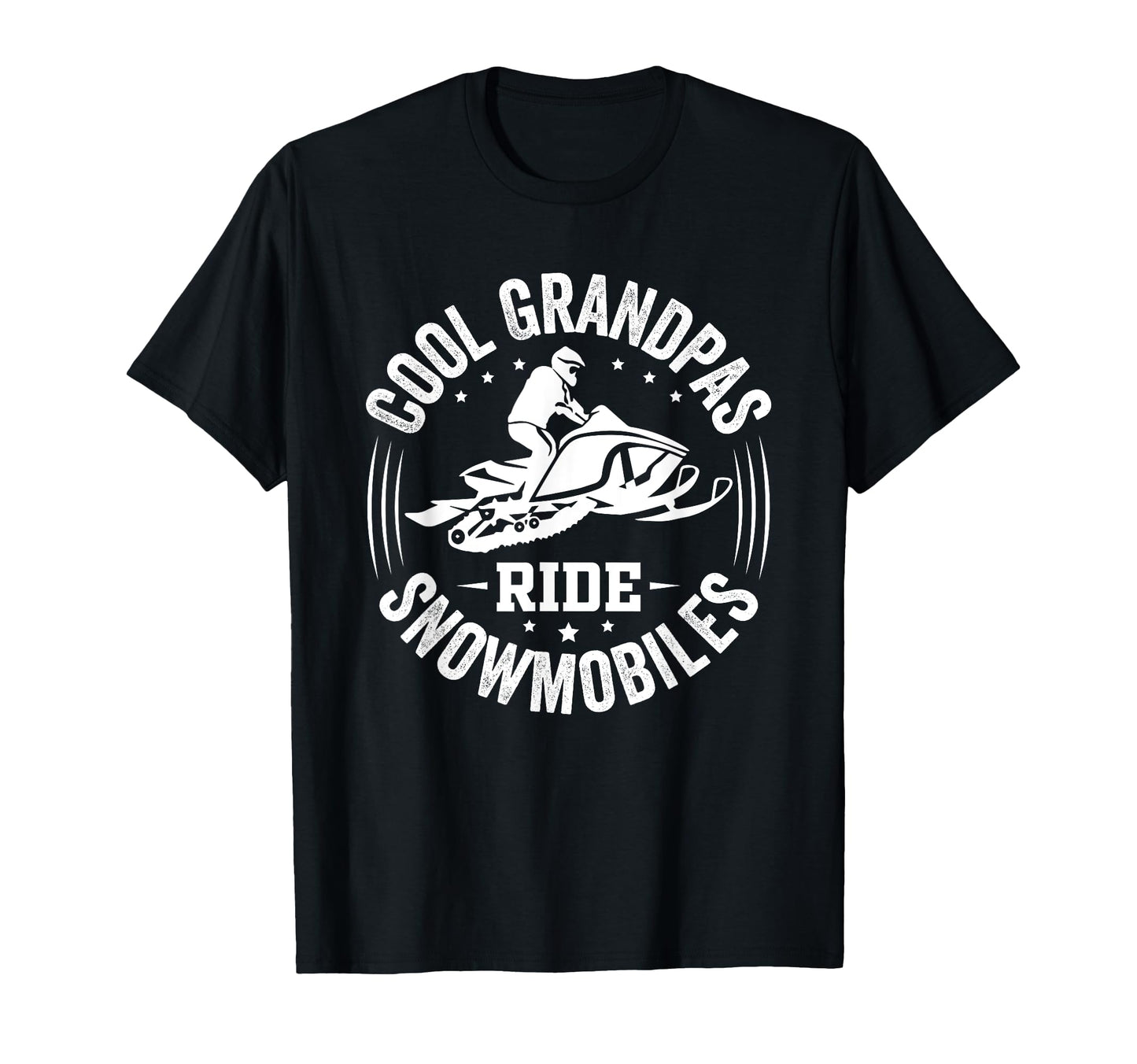 Funny Grandpa Snowmobile Snow Mobile T-Shirt - Graphic Print Unisex - T-Shirt, Sweatshirt, Hoodie