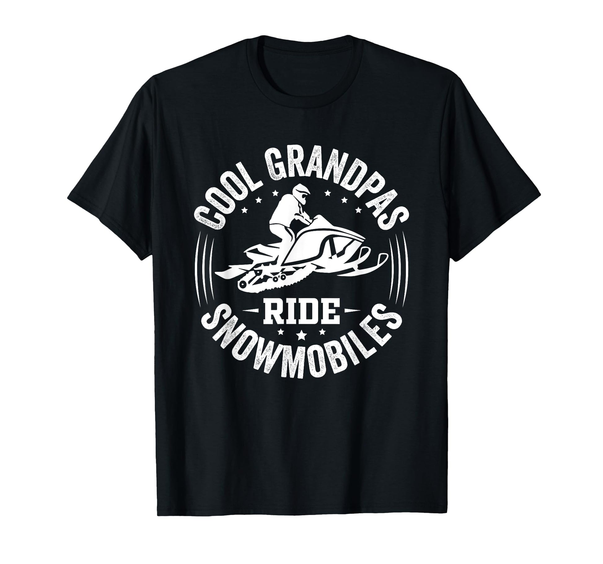 Funny Grandpa Snowmobile Snow Mobile T-Shirt - Graphic Print Unisex - T-Shirt, Sweatshirt, Hoodie