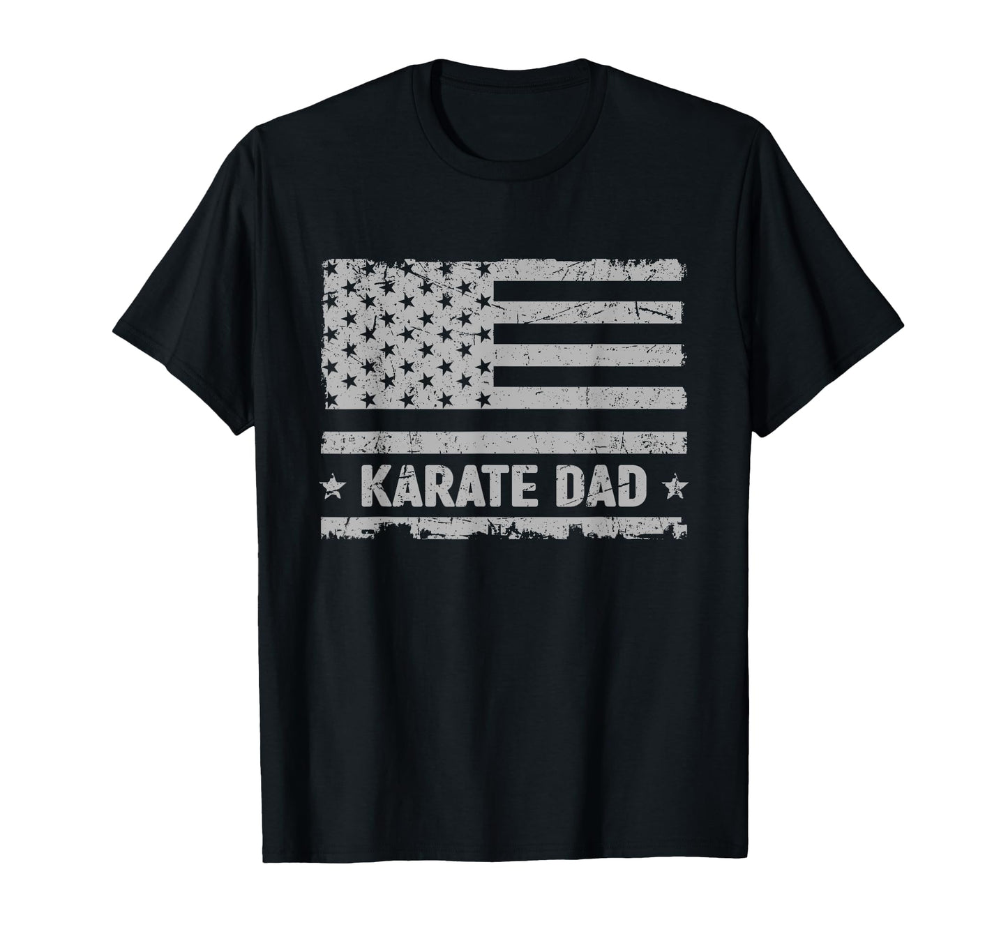 Karate Dad America Us Flag Patriot T-Shirt - Custom Art Print Men Women - T-Shirt, Sweatshirt, Hoodie