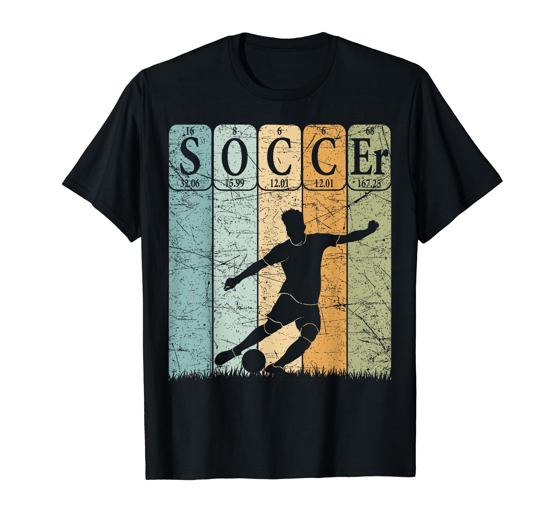 Soccer Periodic Table Elements Soccer T-Shirt - Graphic Print for Adults - T-Shirt, Sweatshirt, Hoodie