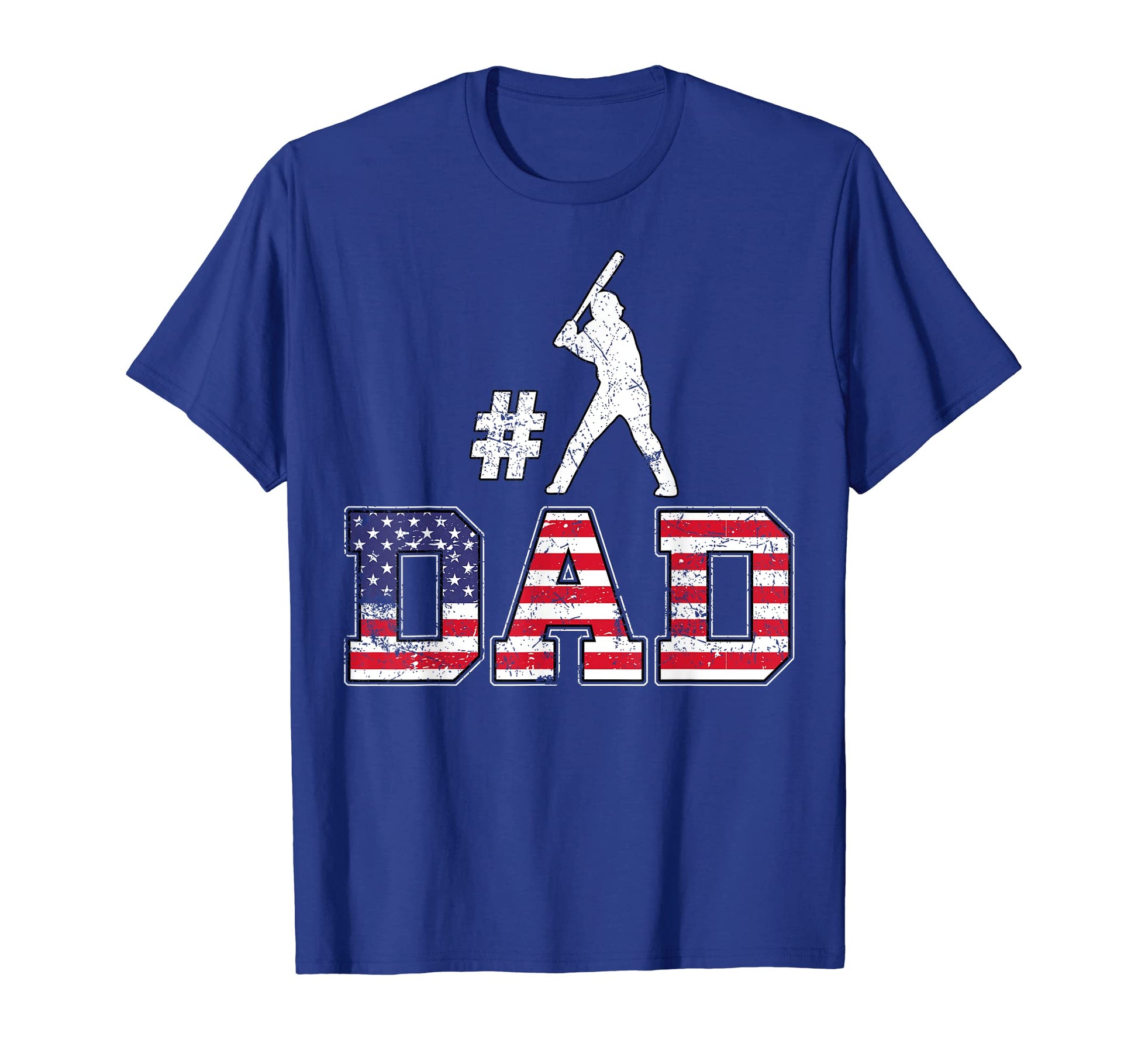 Mens Number One Baseball Dad Fathers Day T-Shirt - Custom Art Print Unisex - T-Shirt, Sweatshirt, Hoodie