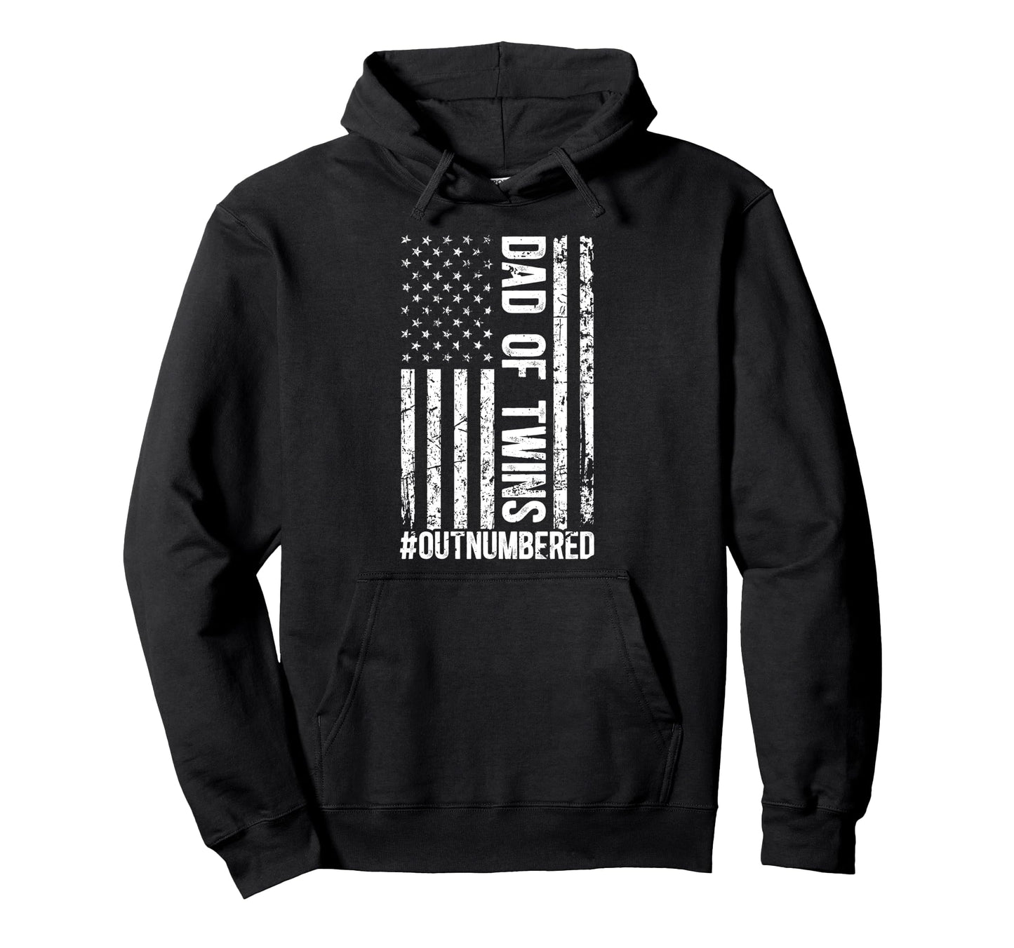 Twin Dad Twins Outnumbered Twin Hoodie - Casual Everyday Wear Unisex - T-Shirt, Sweatshirt, Hoodie