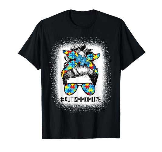 Autism Awareness Autism Mom Life T-Shirt - Aesthetic Graphic Men Women - T-Shirt, Sweatshirt, Hoodie