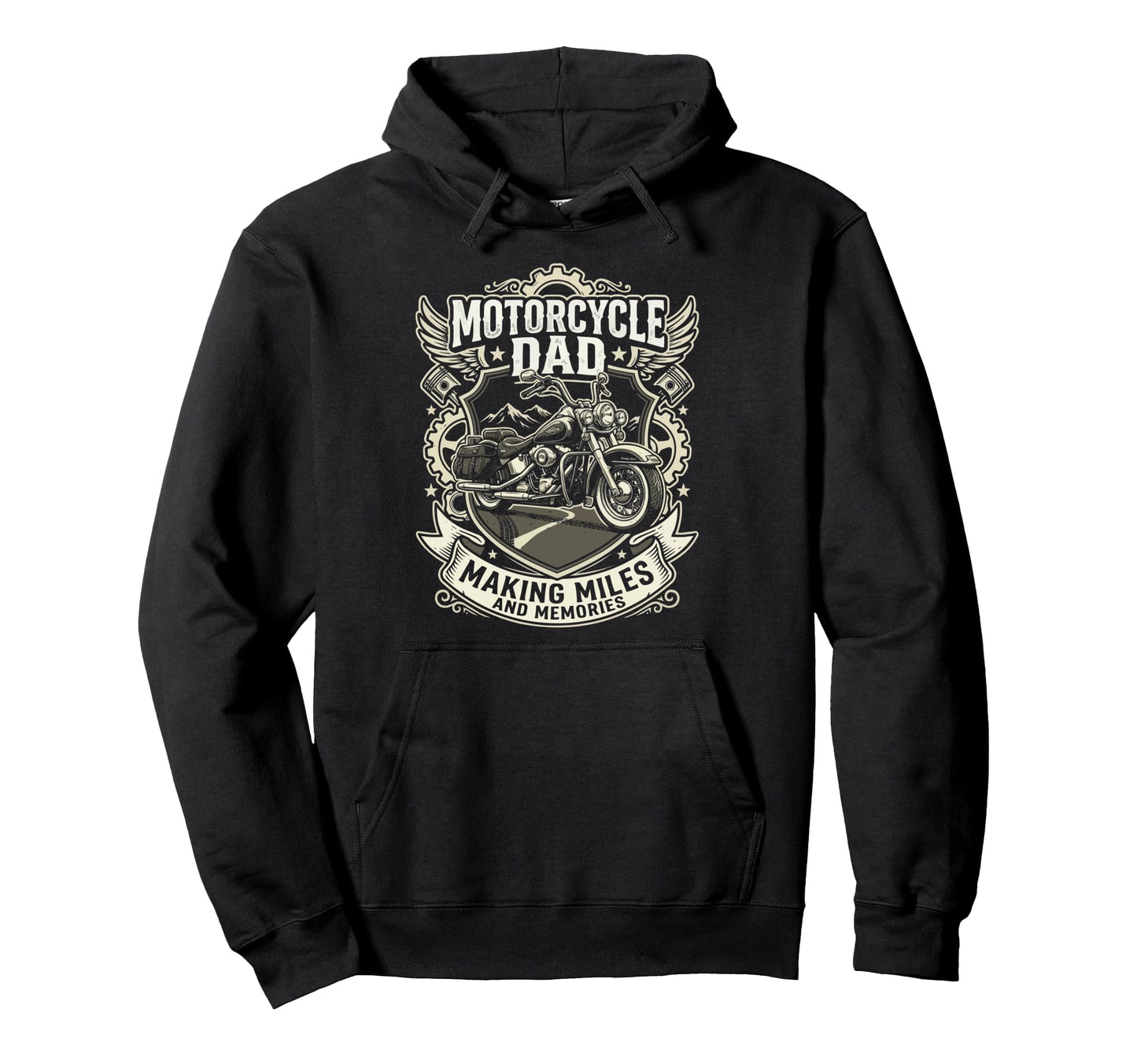 Motorcycle Dad Motorcyle Rider Daddy Hoodie - Unique Graphic for Adults - T-Shirt, Sweatshirt, Hoodie