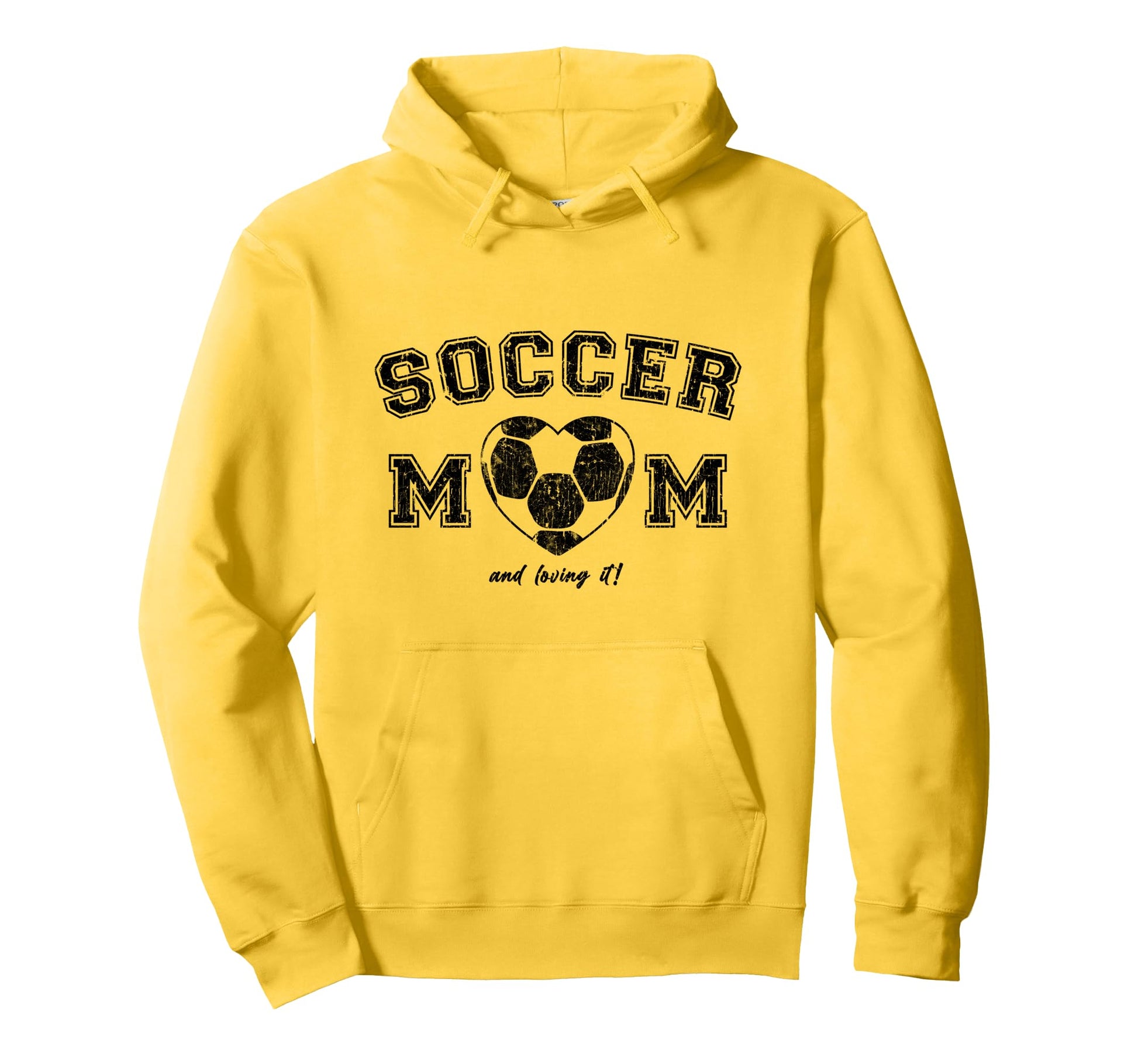 Soccer Mom Simple Heart Hoodie - Casual Everyday Wear Unisex - T-Shirt, Sweatshirt, Hoodie