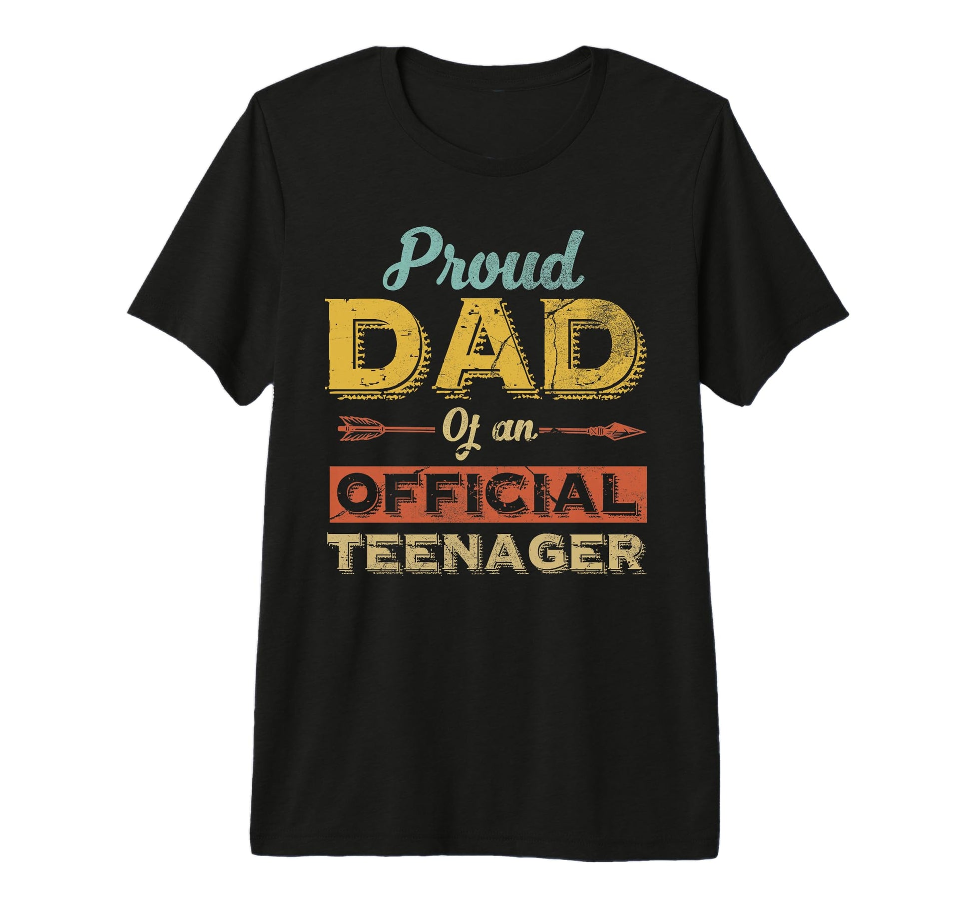 Proud Dad Teenager 13Th Birthday Son T-Shirt - Minimalist Print Men Women - T-Shirt, Sweatshirt, Hoodie