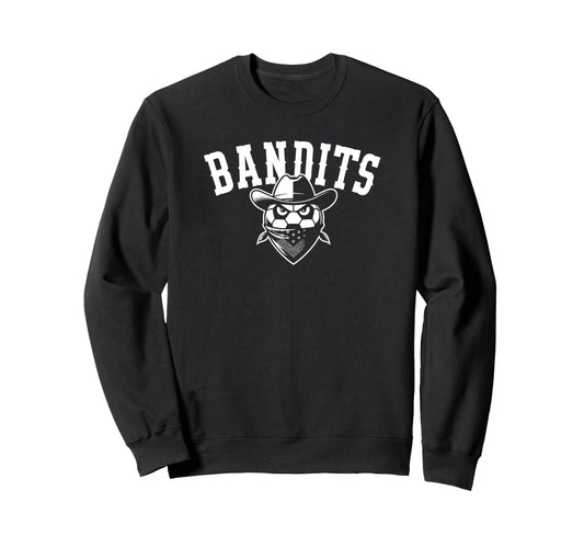 Bandits Soccer Mascot Players And Fans Sweatshirt - Minimalist Print Unisex - T-Shirt, Sweatshirt, Hoodie