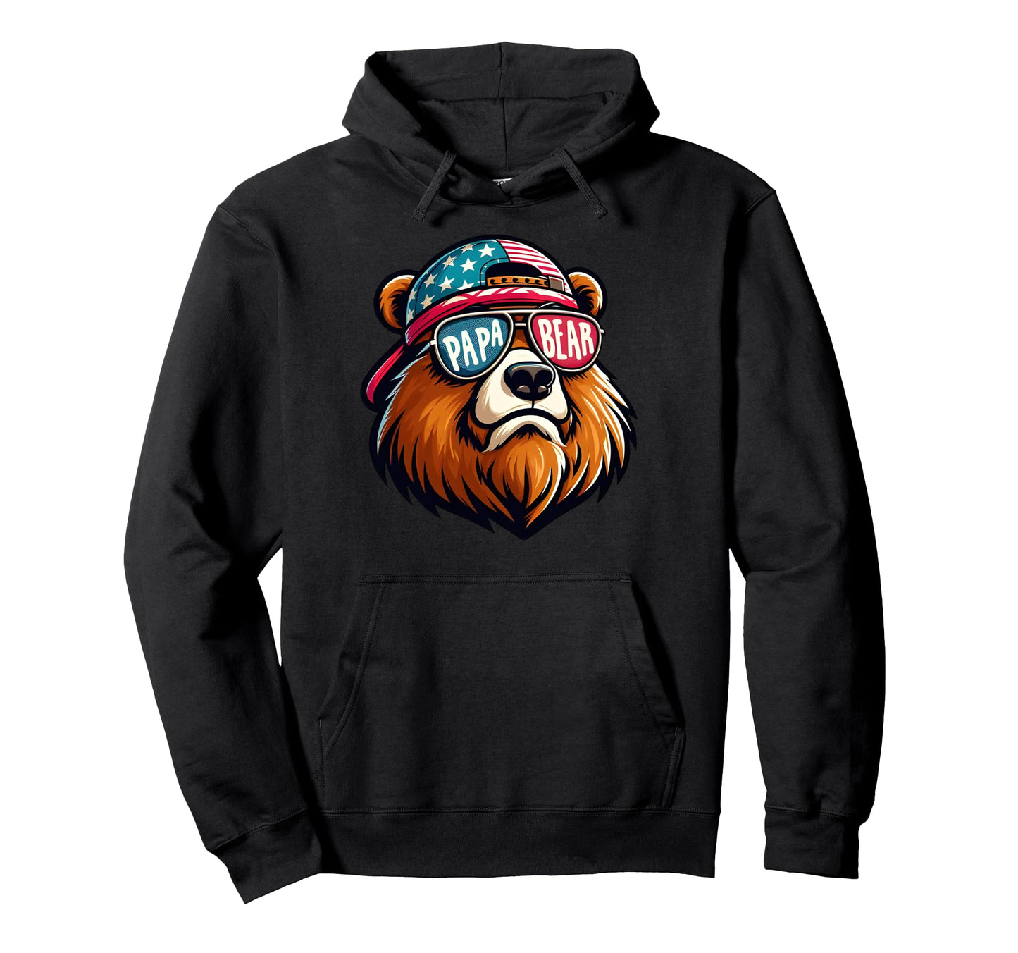 Papa Bear Gifts Funny Birthday Fun Gift Hoodie - Unique Graphic for Adults - T-Shirt, Sweatshirt, Hoodie