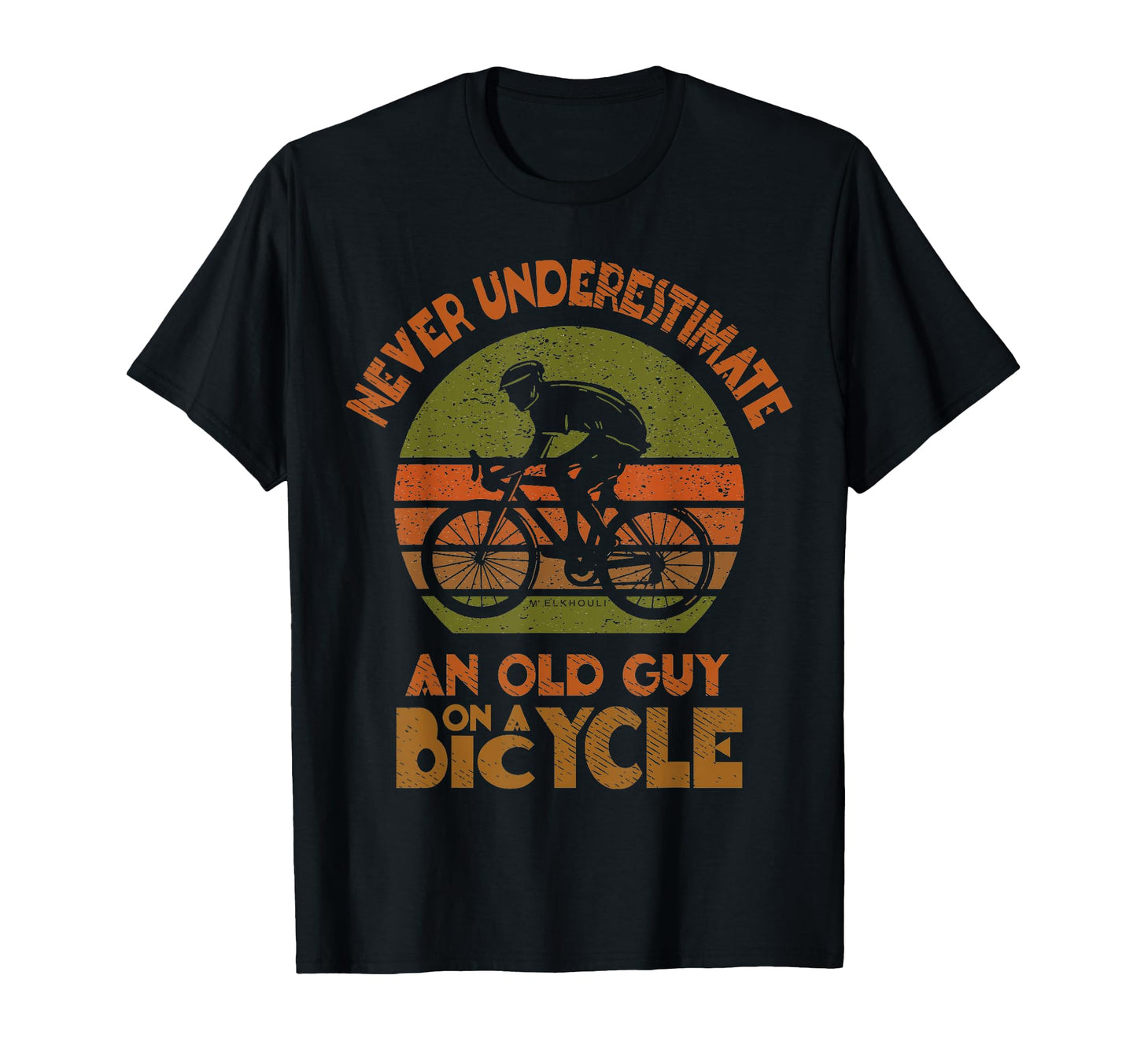 Cycling Grandpa Old Guy Bicycle Bike T-Shirt - Unique Graphic Men Women - T-Shirt, Sweatshirt, Hoodie