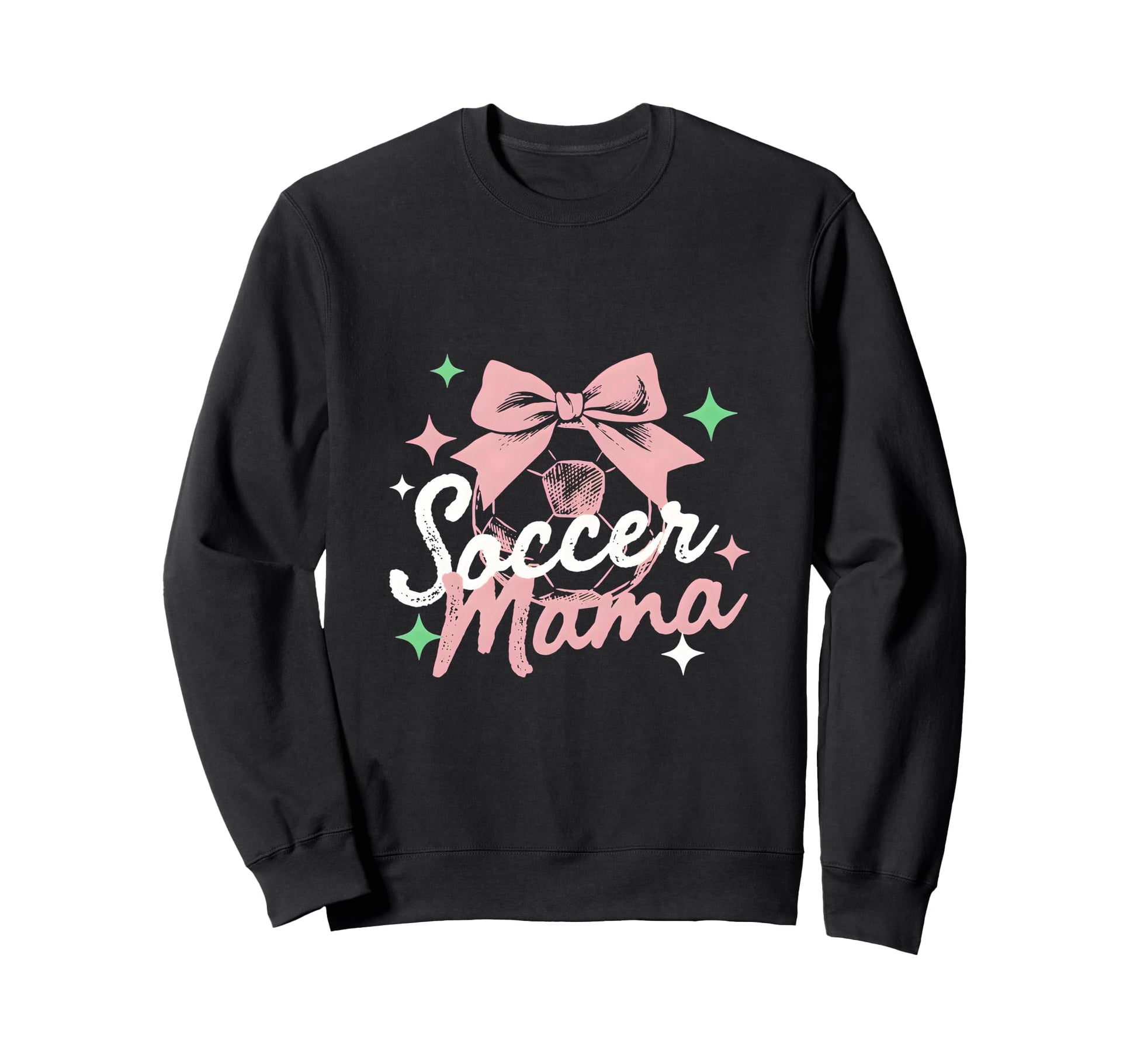 Soccer Mama Coquette Bow Sideline Soccer Sweatshirt - Graphic Print Unisex - T-Shirt, Sweatshirt, Hoodie