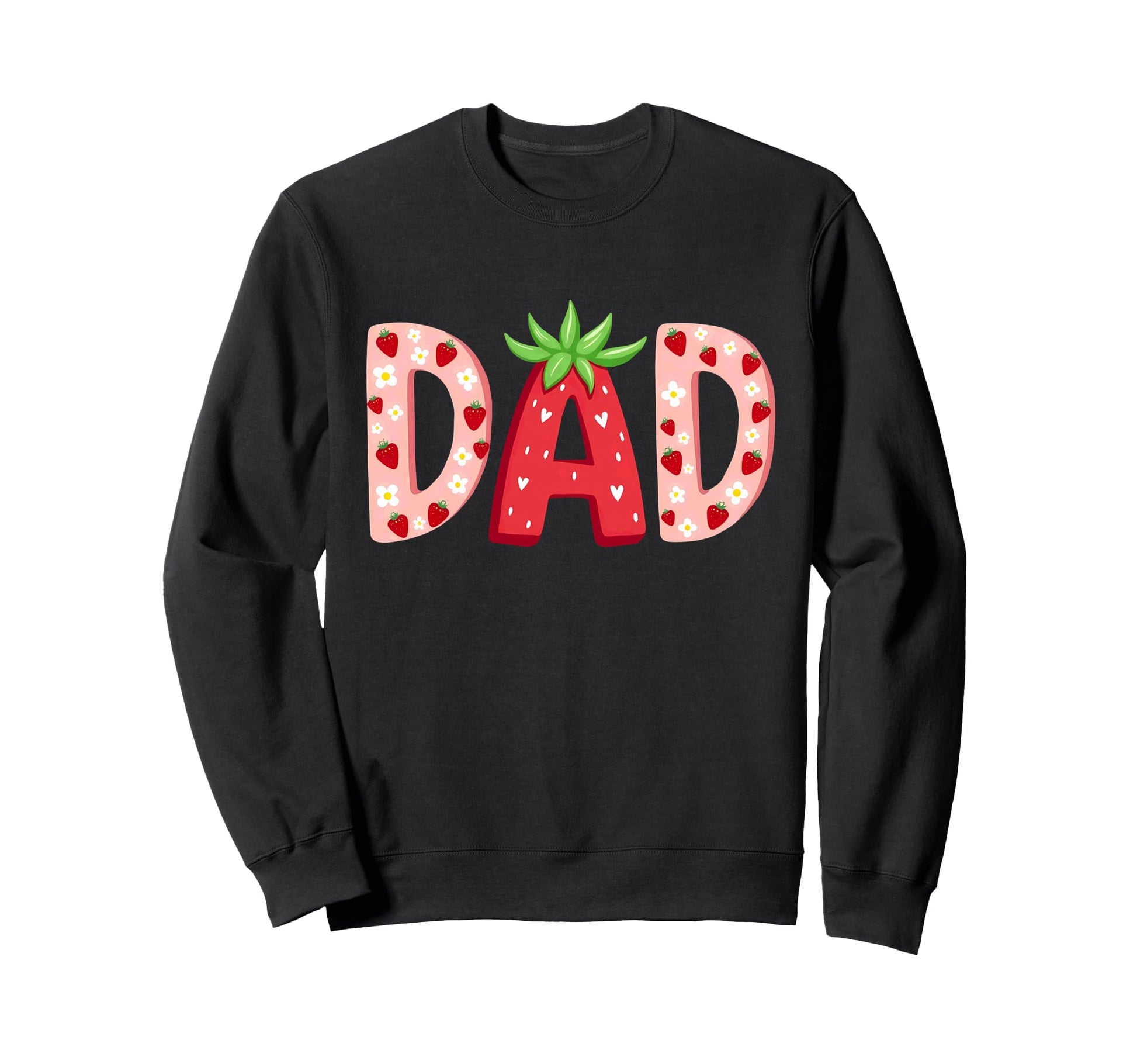 Strawberry Dad First Birthday Sweatshirt - Minimalist Print Men Women - T-Shirt, Sweatshirt, Hoodie