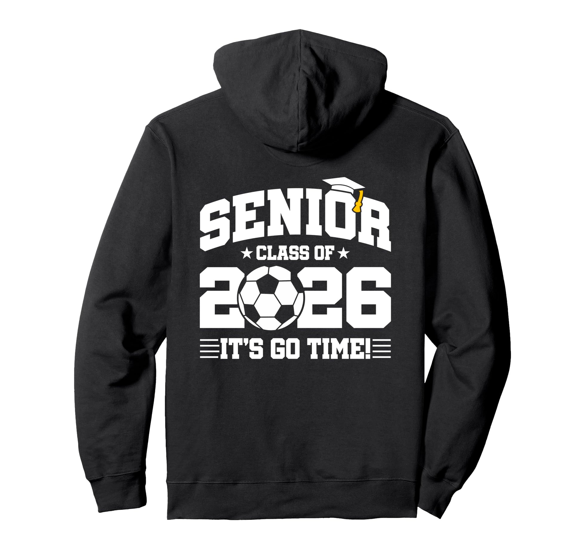 Class 2026 Senior Year Soccer Player Hoodie - Custom Art Print for Adults - T-Shirt, Sweatshirt, Hoodie
