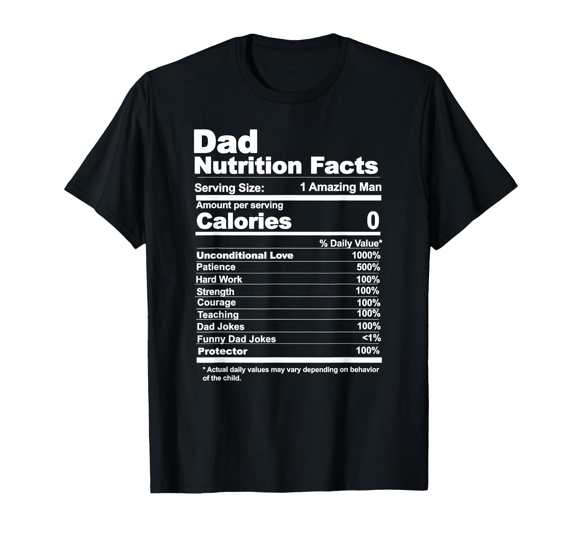 Miftees Fathers Day Tees Dad Nutrition T-Shirt - Trendy Graphic Men Women - T-Shirt, Sweatshirt, Hoodie