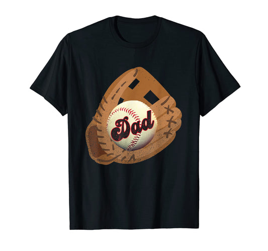 Baseball Dad Fathers Day Baseball T-Shirt - Graphic Print Men Women - T-Shirt, Sweatshirt, Hoodie