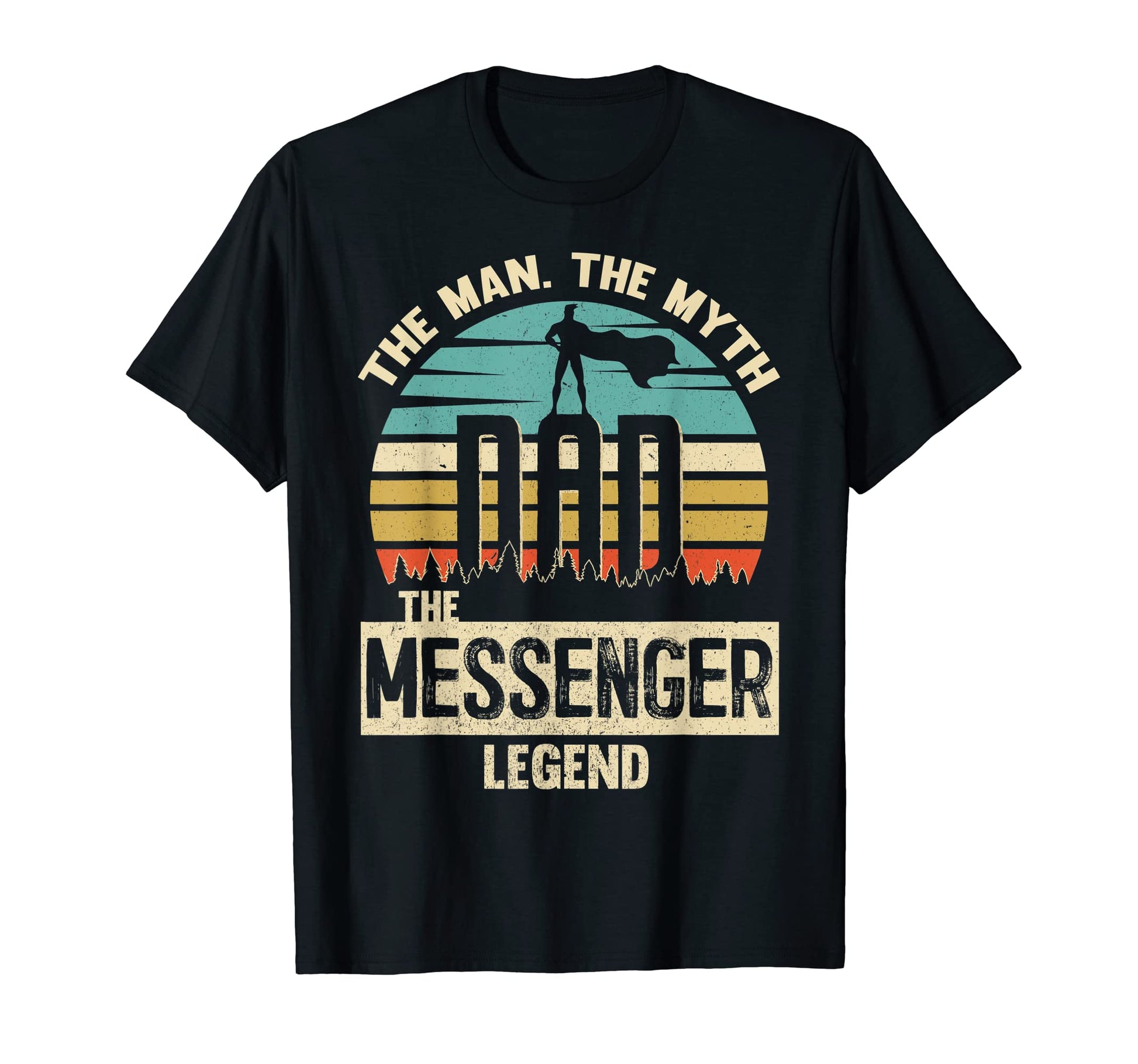 Mens Myth Legend Dad Messenger T-Shirt - Casual Everyday Wear Unisex - T-Shirt, Sweatshirt, Hoodie
