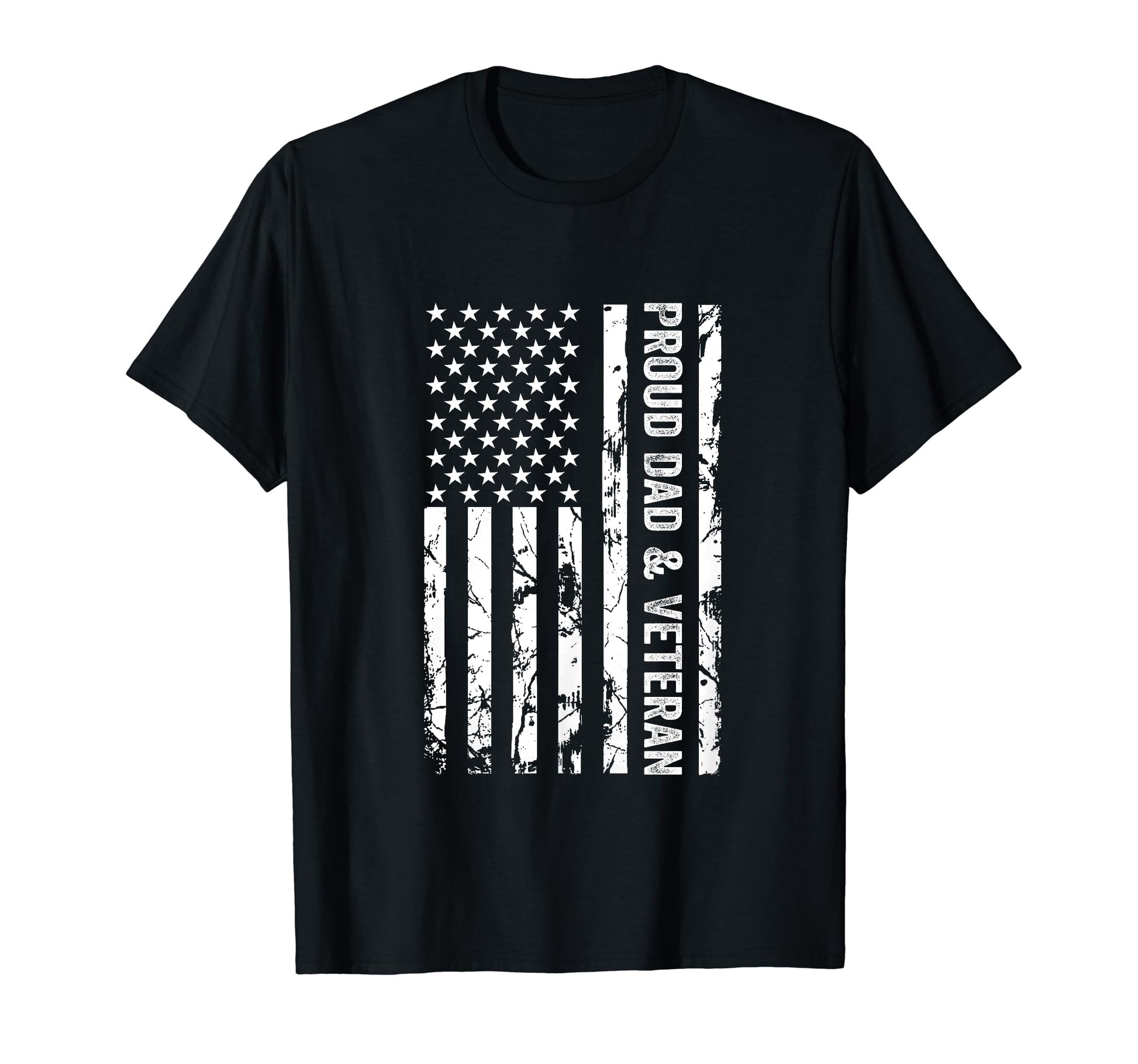 Proud Dad And Veteran Usa American T-Shirt - Streetwear Style Men Women - T-Shirt, Sweatshirt, Hoodie
