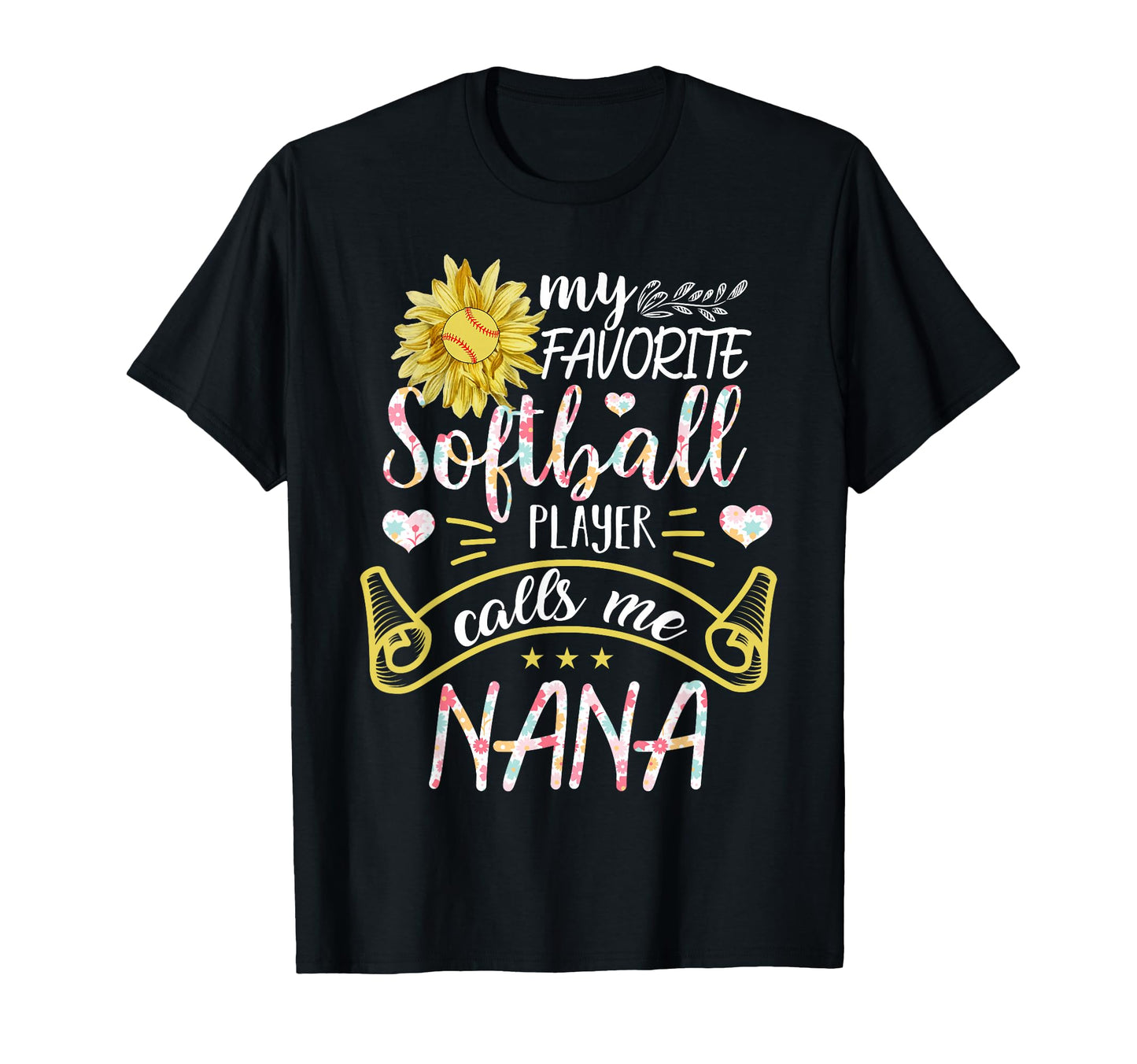 My Favorite Softball Player Calls T-Shirt - Aesthetic Graphic for Adults - T-Shirt, Sweatshirt, Hoodie