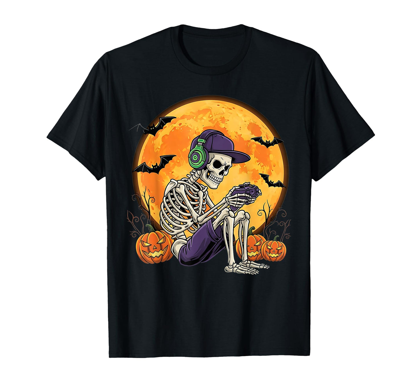 Gamers Gaming Skeleton Gamer Dad T-Shirt - Custom Art Print Unisex - T-Shirt, Sweatshirt, Hoodie