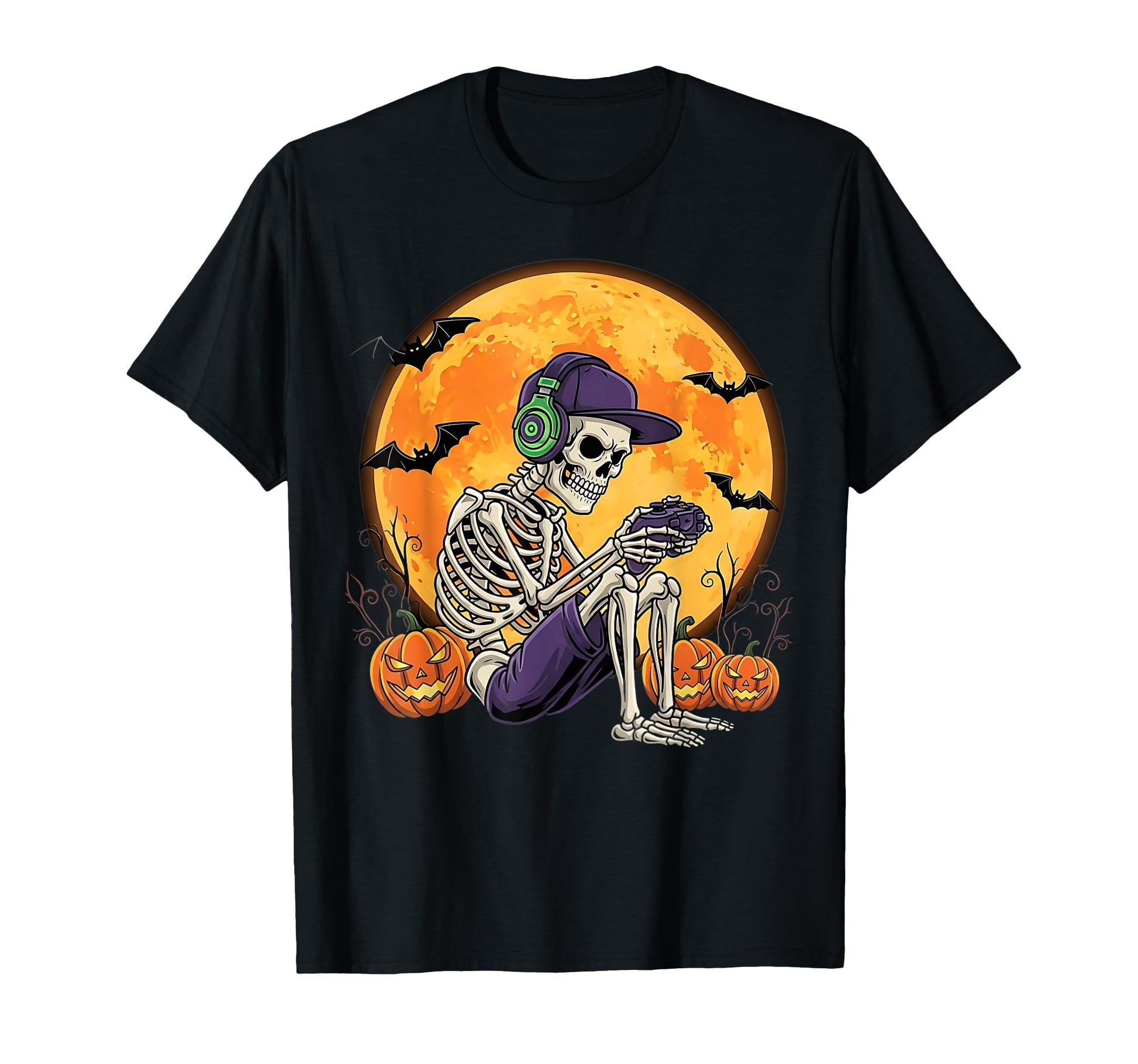 Gamers Gaming Skeleton Gamer Dad T-Shirt - Custom Art Print Unisex - T-Shirt, Sweatshirt, Hoodie