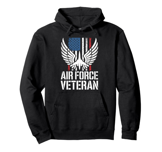 Air Force Veteran Us American Flag Dad Hoodie - Custom Art Print Unisex - T-Shirt, Sweatshirt, Hoodie