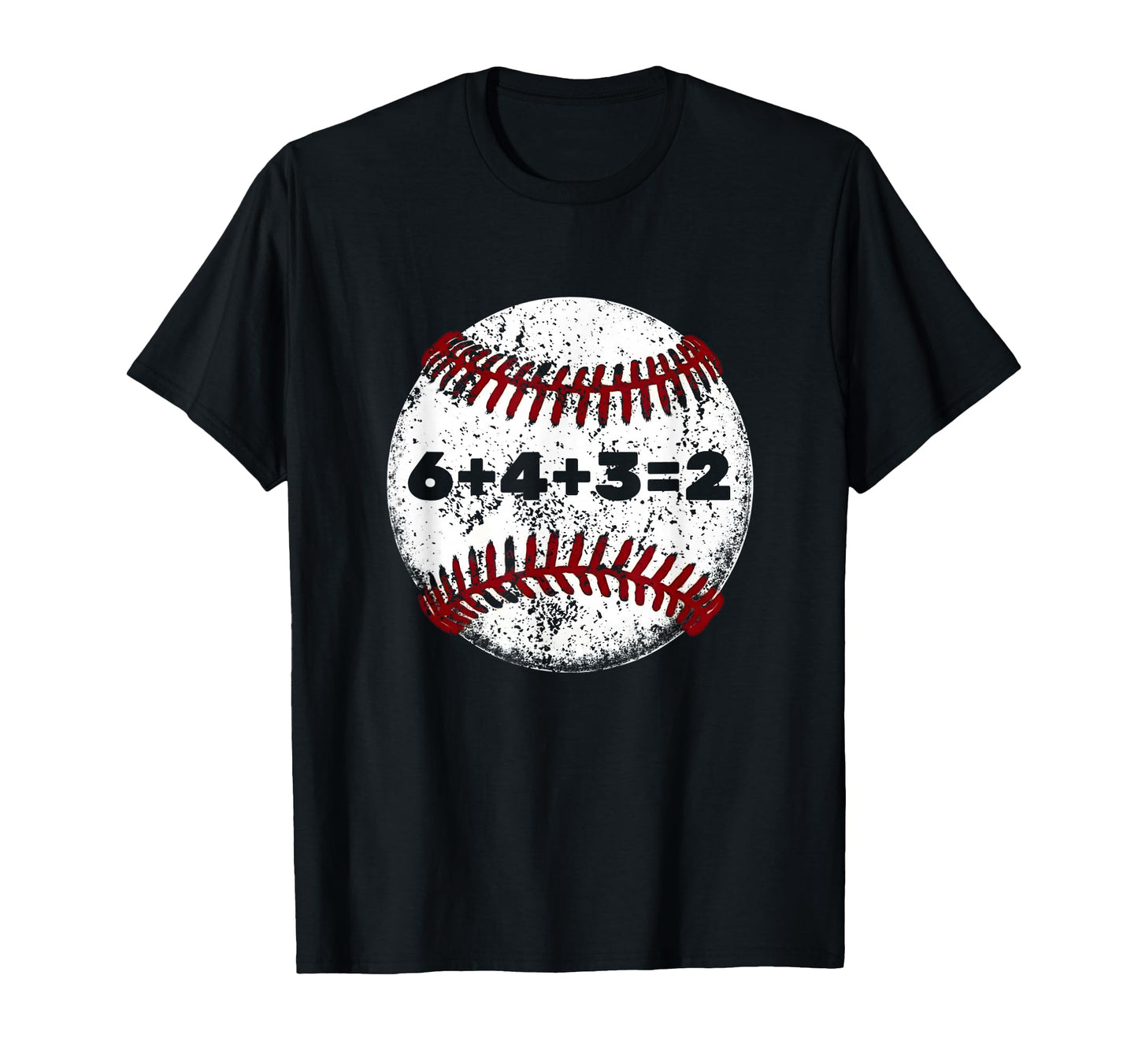 White Baseball Red Stitches Sport Funny 6 T-Shirt - Unique Graphic Unisex - T-Shirt, Sweatshirt, Hoodie