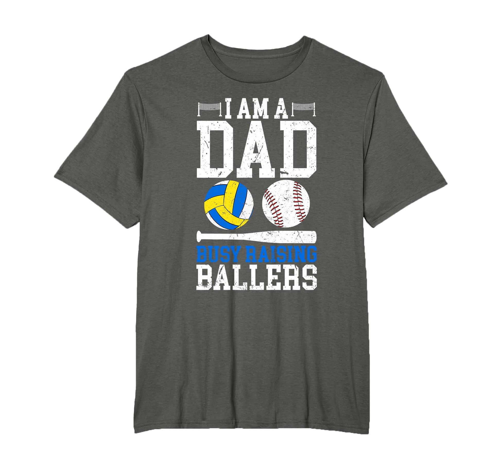 I Am Dad Busy Raising Ballers Baseball T-Shirt - Novelty Apparel Men Women - T-Shirt, Sweatshirt, Hoodie