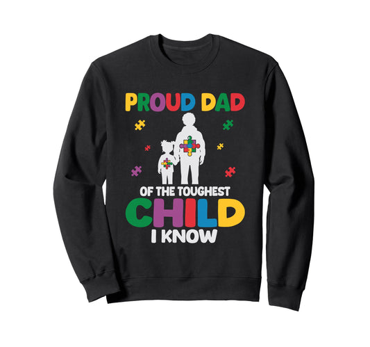 Autism Awareness Father Daughter Sweatshirt - Aesthetic Graphic Unisex - T-Shirt, Sweatshirt, Hoodie