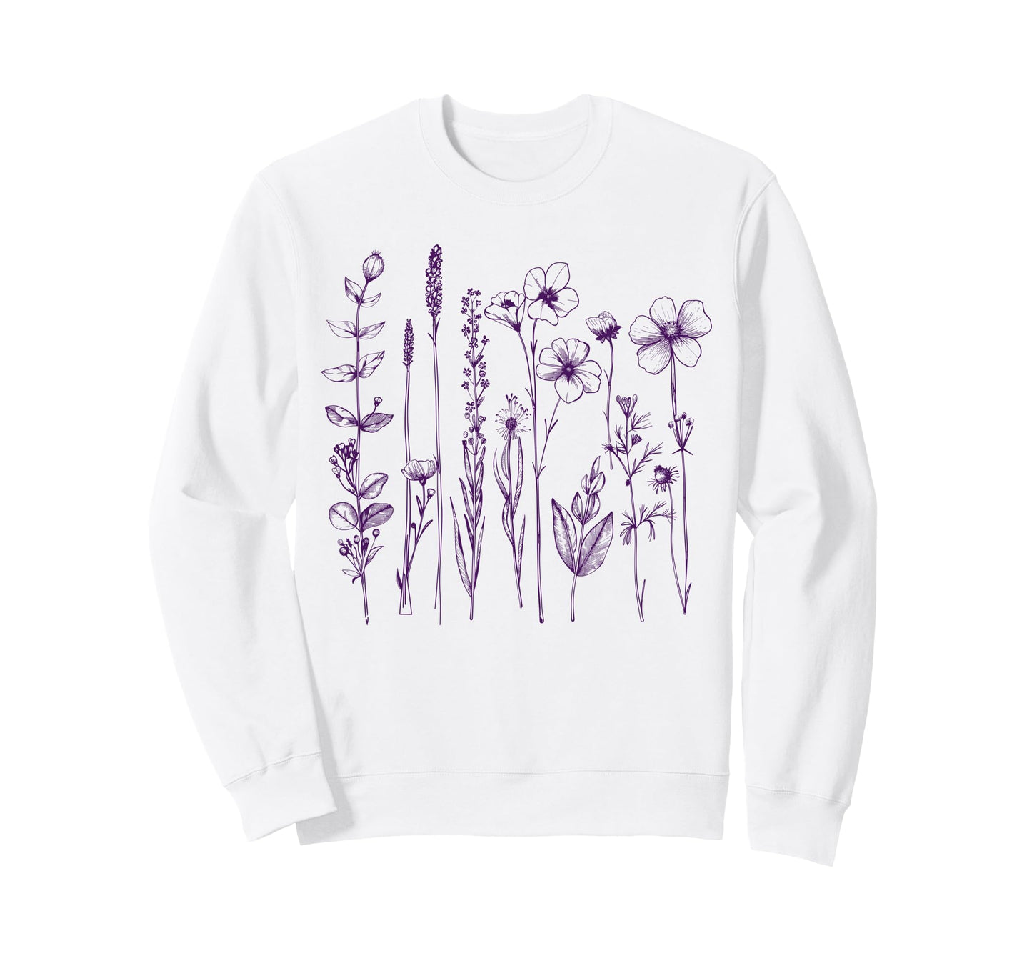 Wildflower Floral Boho Flower Sweatshirt - Graphic Print Unisex - T-Shirt, Sweatshirt, Hoodie