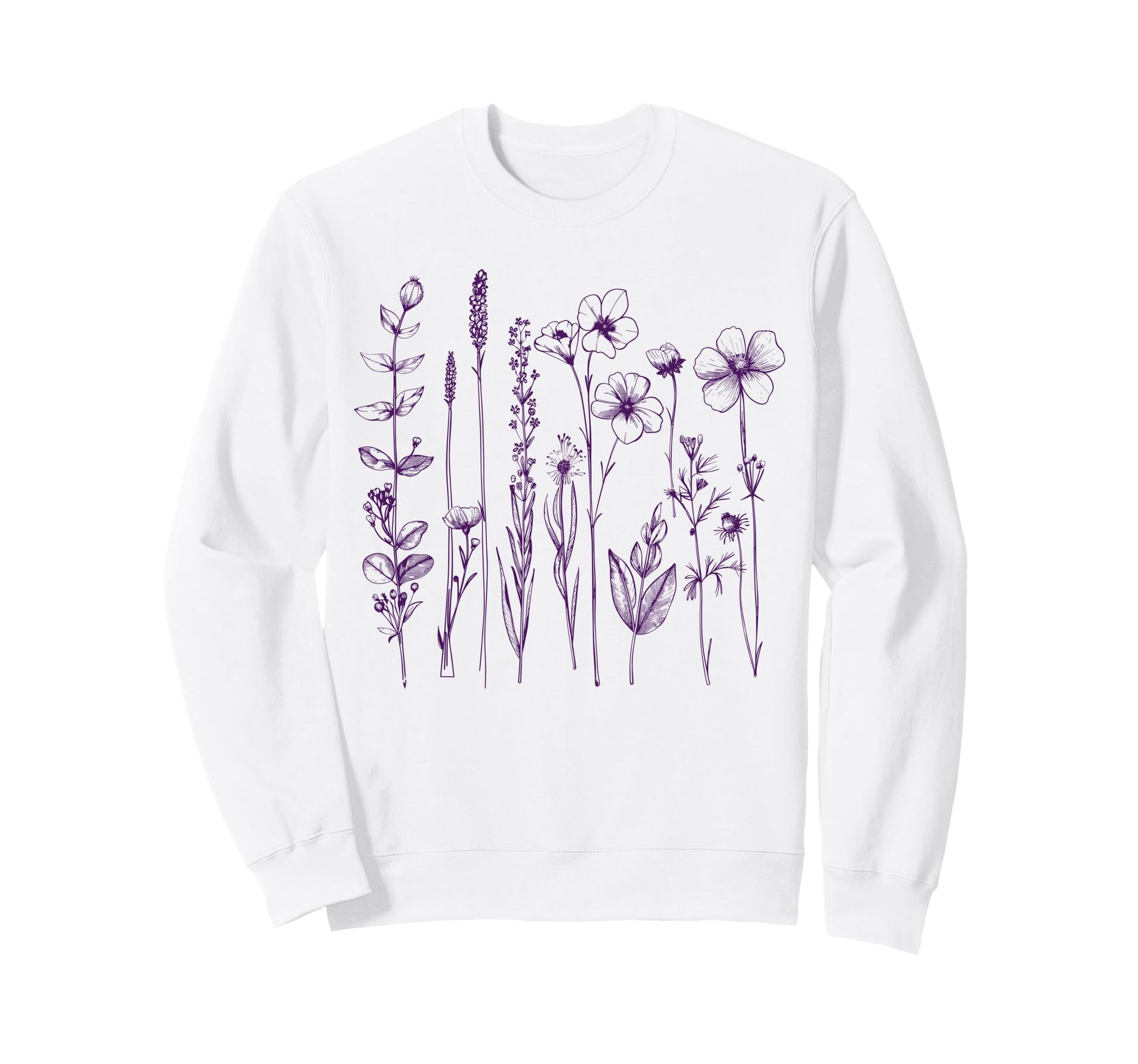 Wildflower Floral Boho Flower Sweatshirt - Graphic Print Unisex - T-Shirt, Sweatshirt, Hoodie