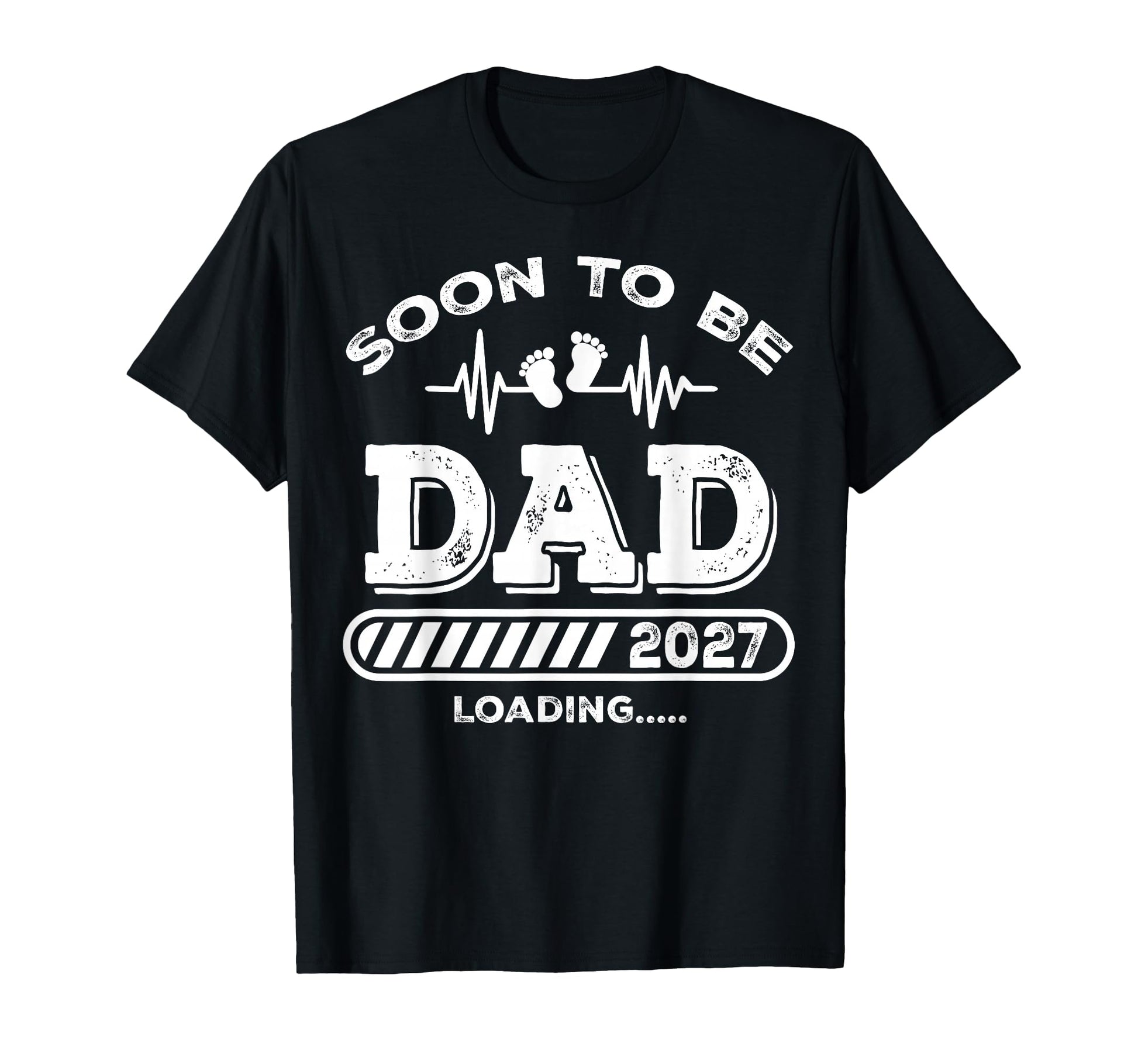 Soon To Be Dad 2027 Loading Funny T-Shirt - Custom Art Print Unisex - T-Shirt, Sweatshirt, Hoodie