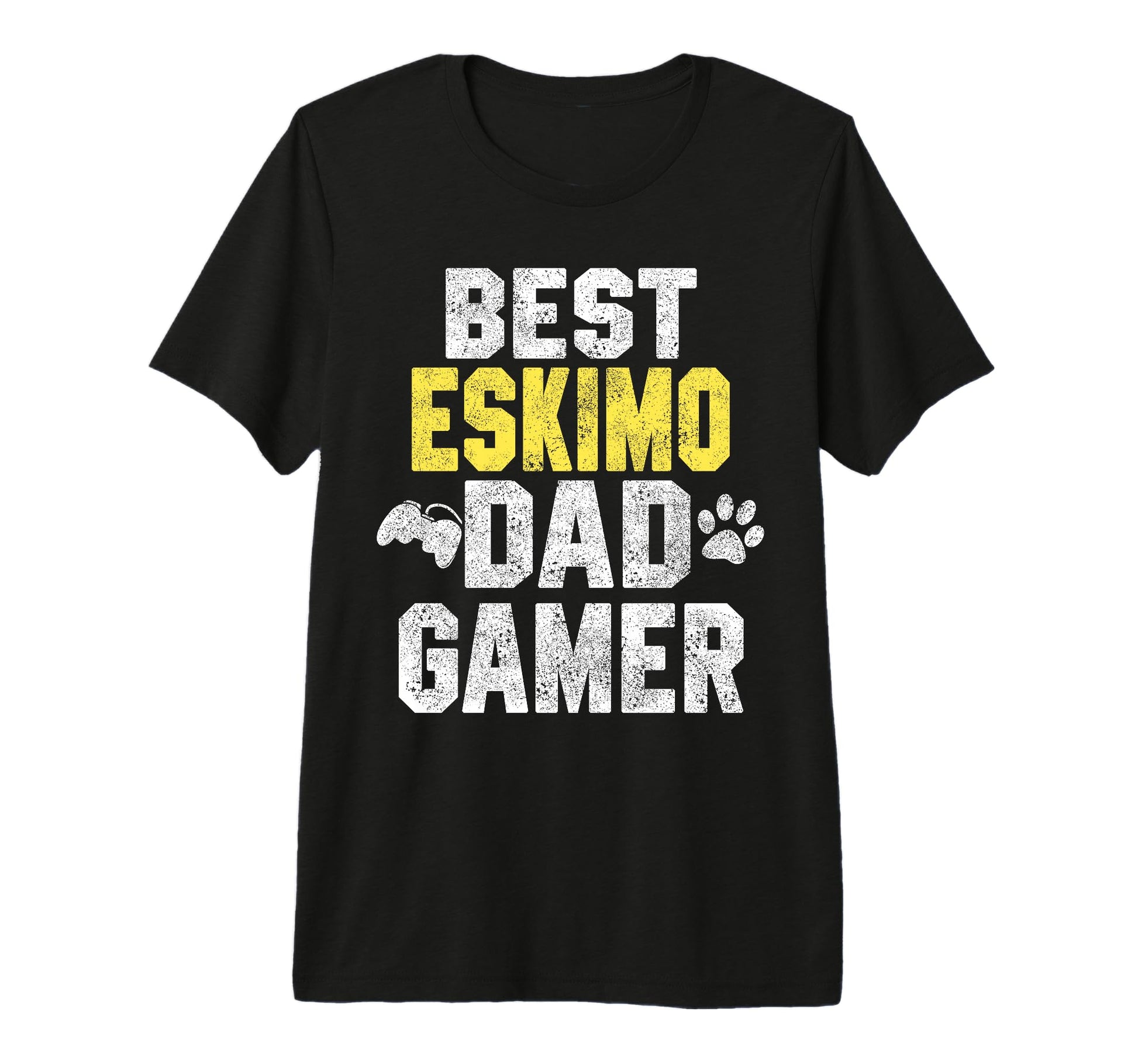 Best Eskimo Dad Gamer Funny Dog Owner T-Shirt - Trendy Graphic Unisex - T-Shirt, Sweatshirt, Hoodie