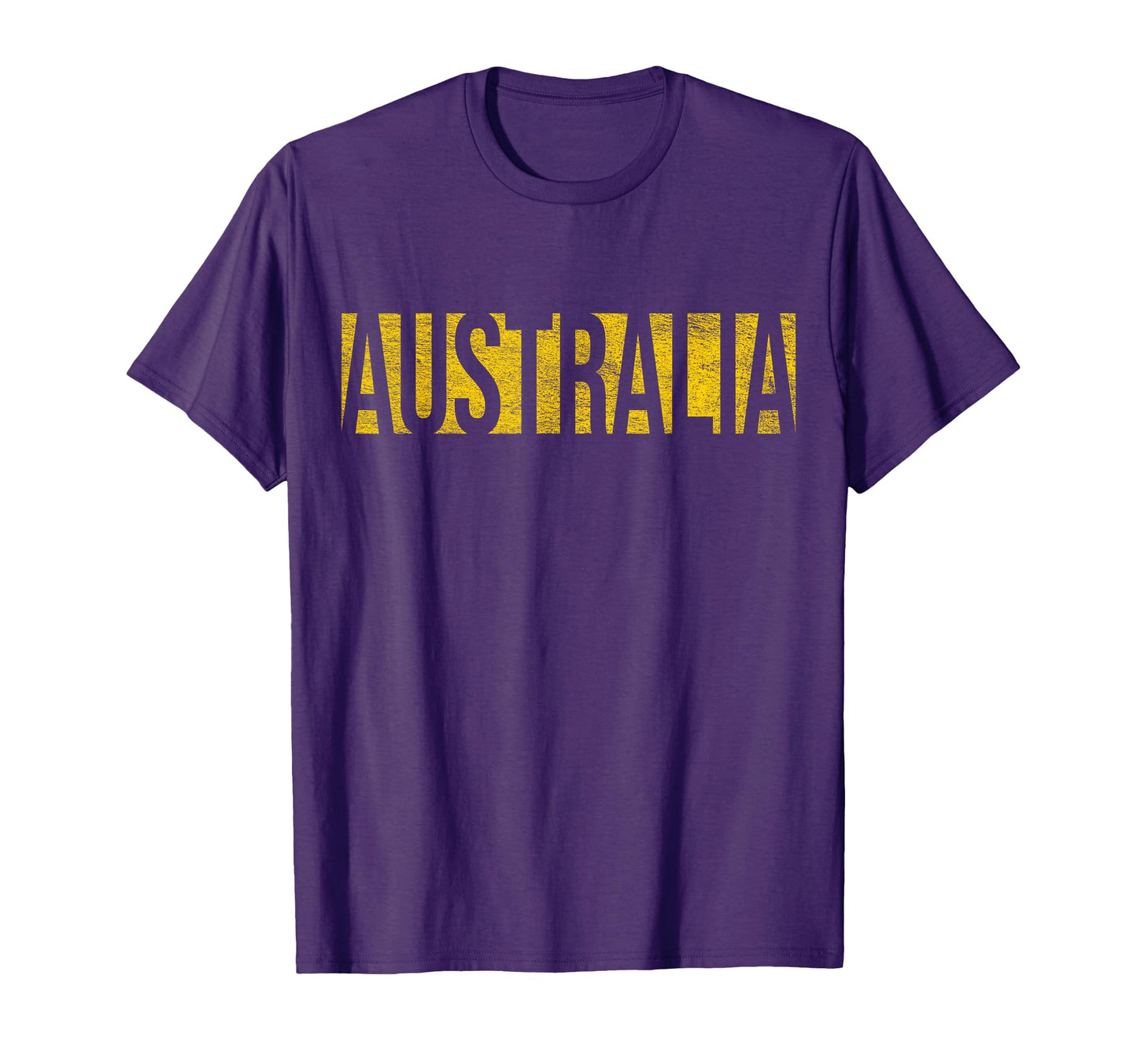 Australia Green And Yellow Athletic T-Shirt - Custom Art Print Unisex - T-Shirt, Sweatshirt, Hoodie