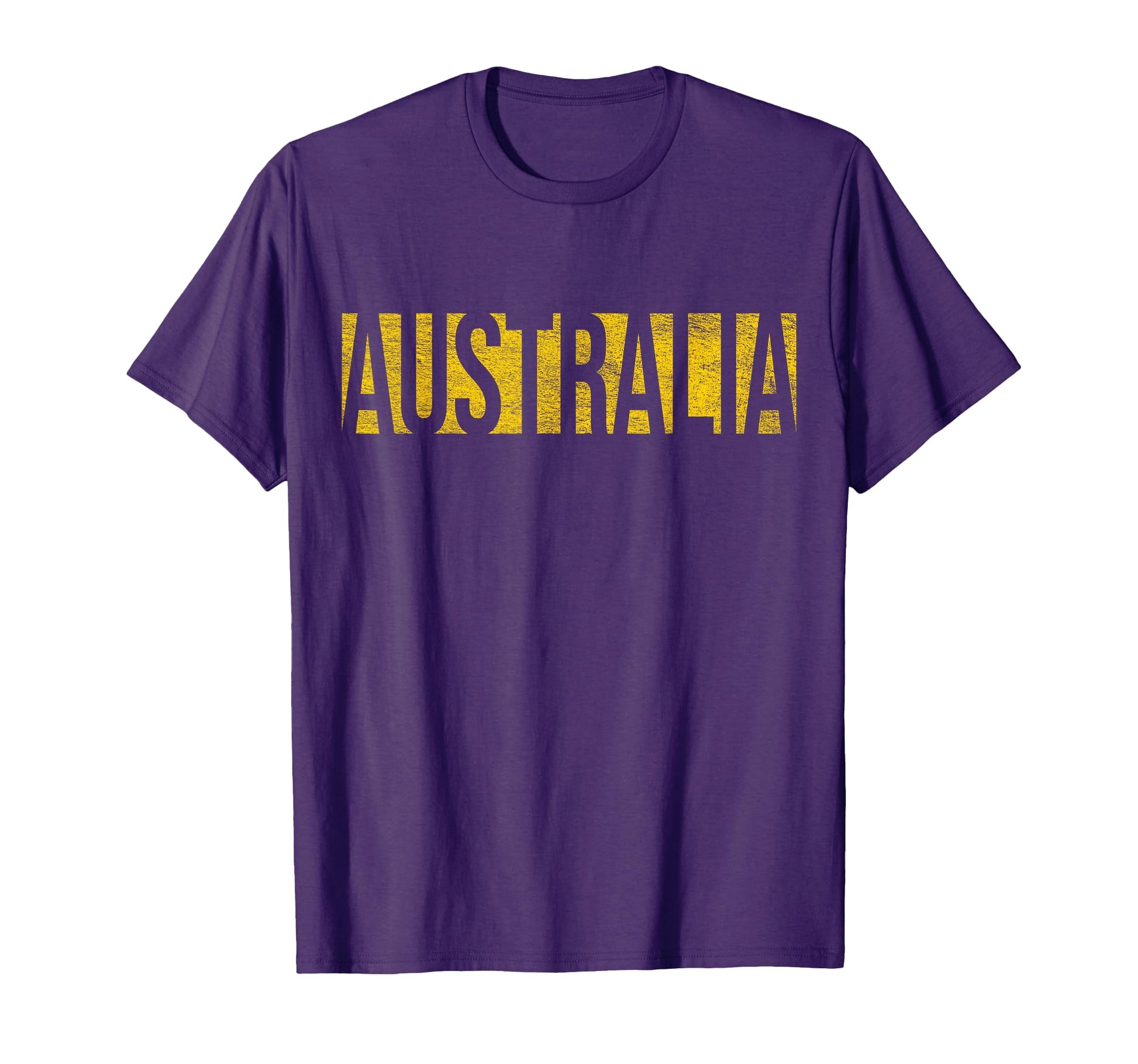 Australia Green And Yellow Athletic T-Shirt - Custom Art Print Unisex - T-Shirt, Sweatshirt, Hoodie