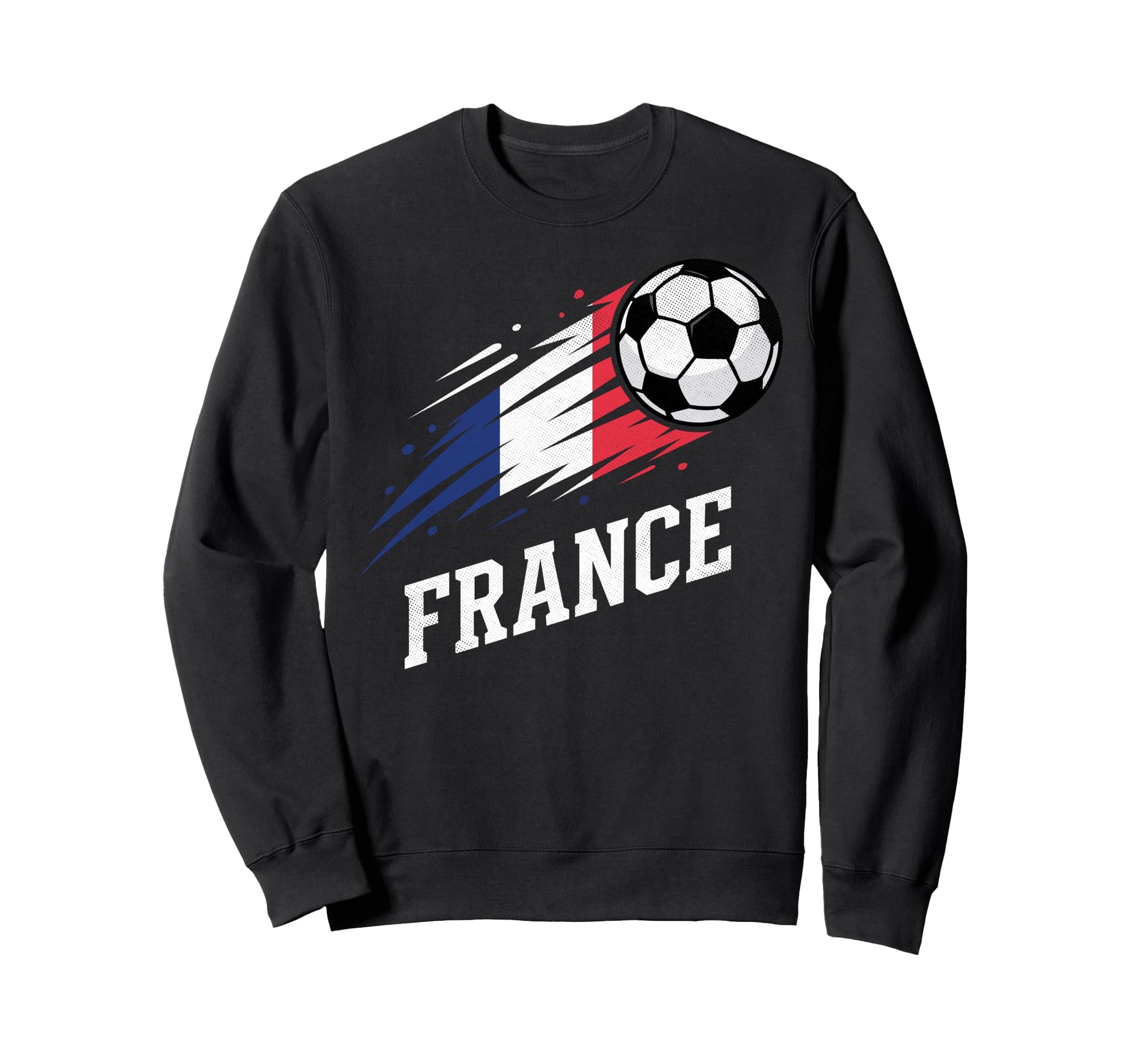 France Soccer Fan Flag Football Sweatshirt - Streetwear Style for Adults - T-Shirt, Sweatshirt, Hoodie
